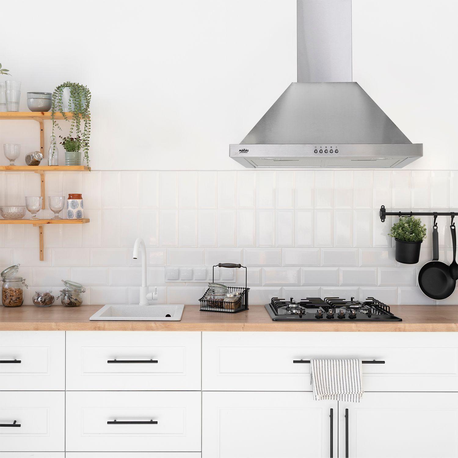 Campana Piramidal decorativa Inox 60 cm 3 Velocidades-5