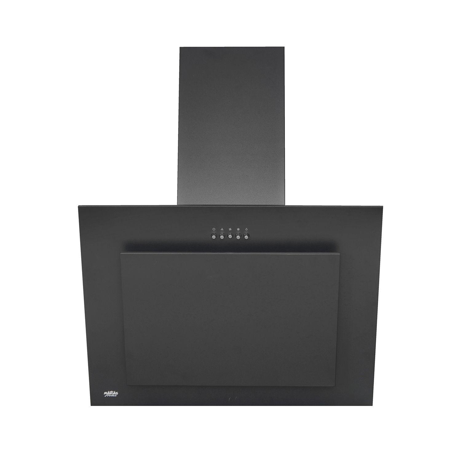 Campana Mural Negra 60 cm, 3 velocidades-2