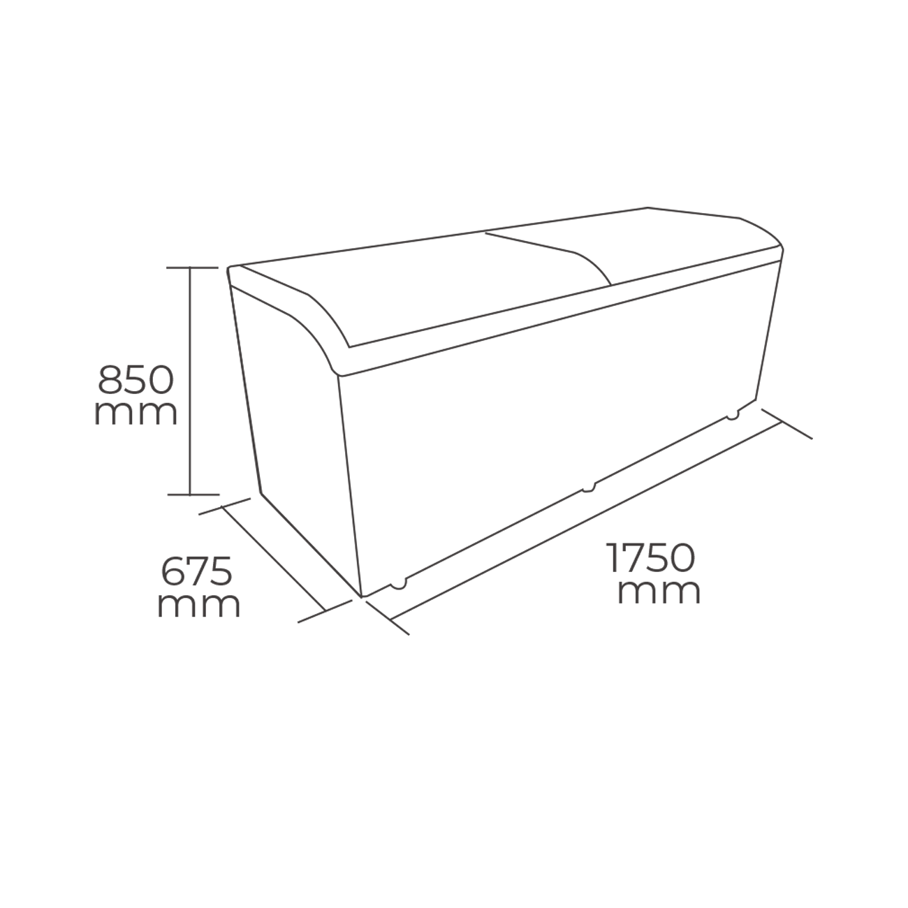 CONGELADOR TIPO ISLA TAPA VIDRIO CURVO 562 LT-2
