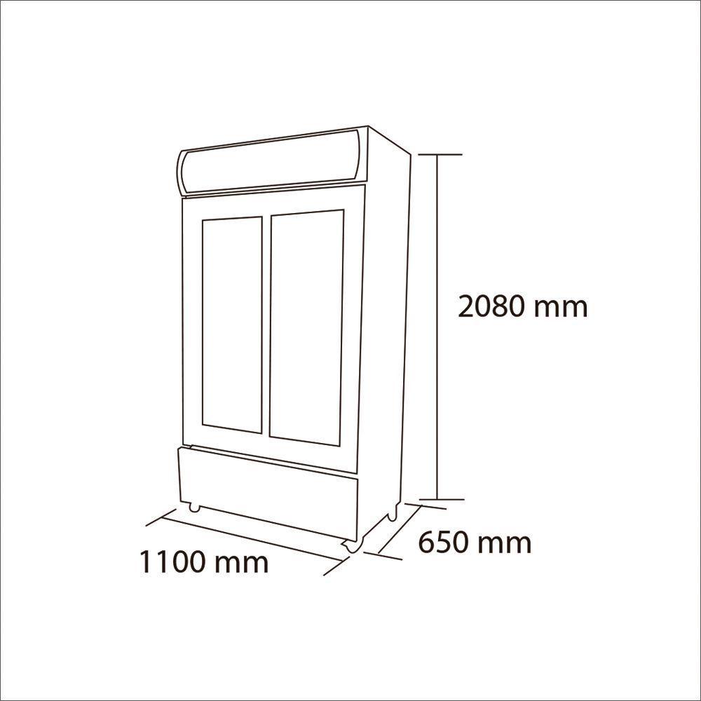 Visicooler 1.000 litros puerta de vidrio LG-1000S-4