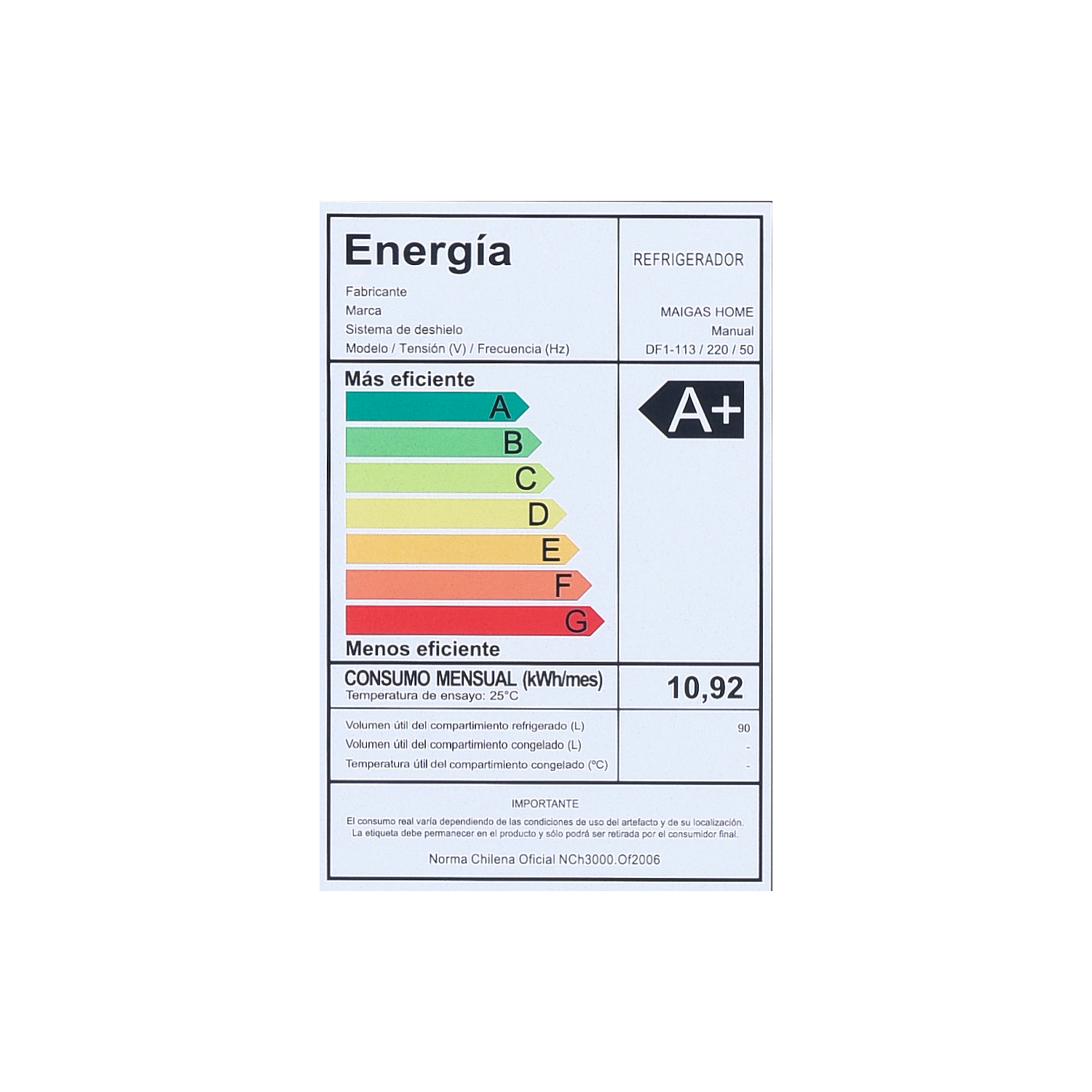 FRIGOBAR 90 LTS-6