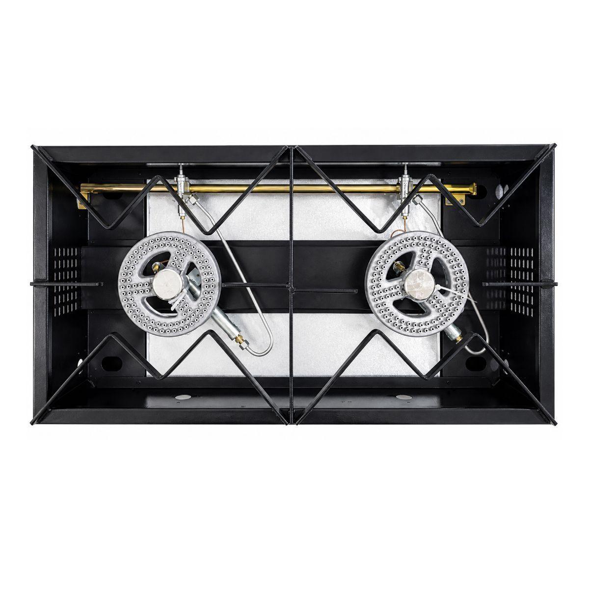Anafe bajo 2 platos 43 x 43 cm 6EA184-2