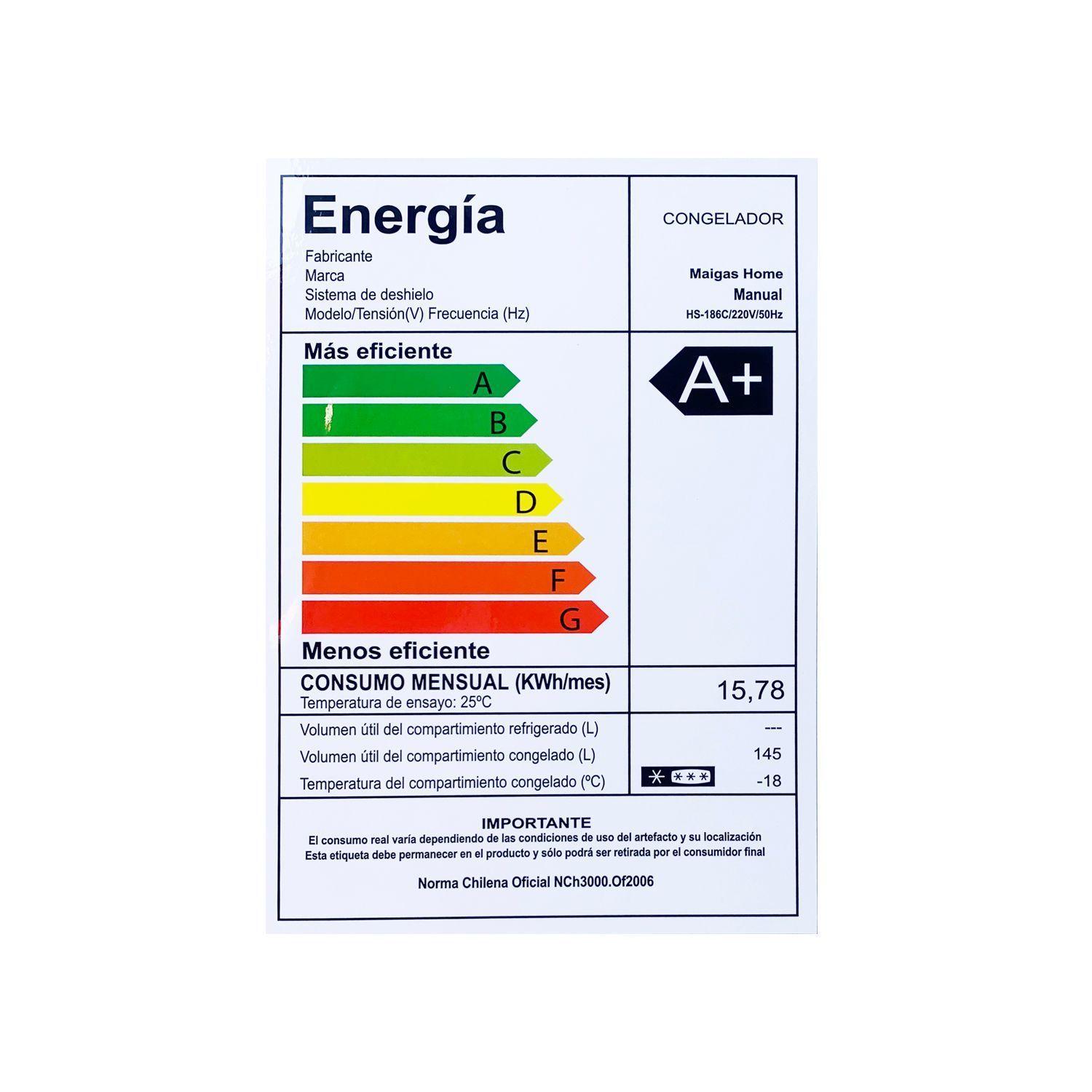 Congelador Dual Tapa Dura 145 litros HS-186C-5