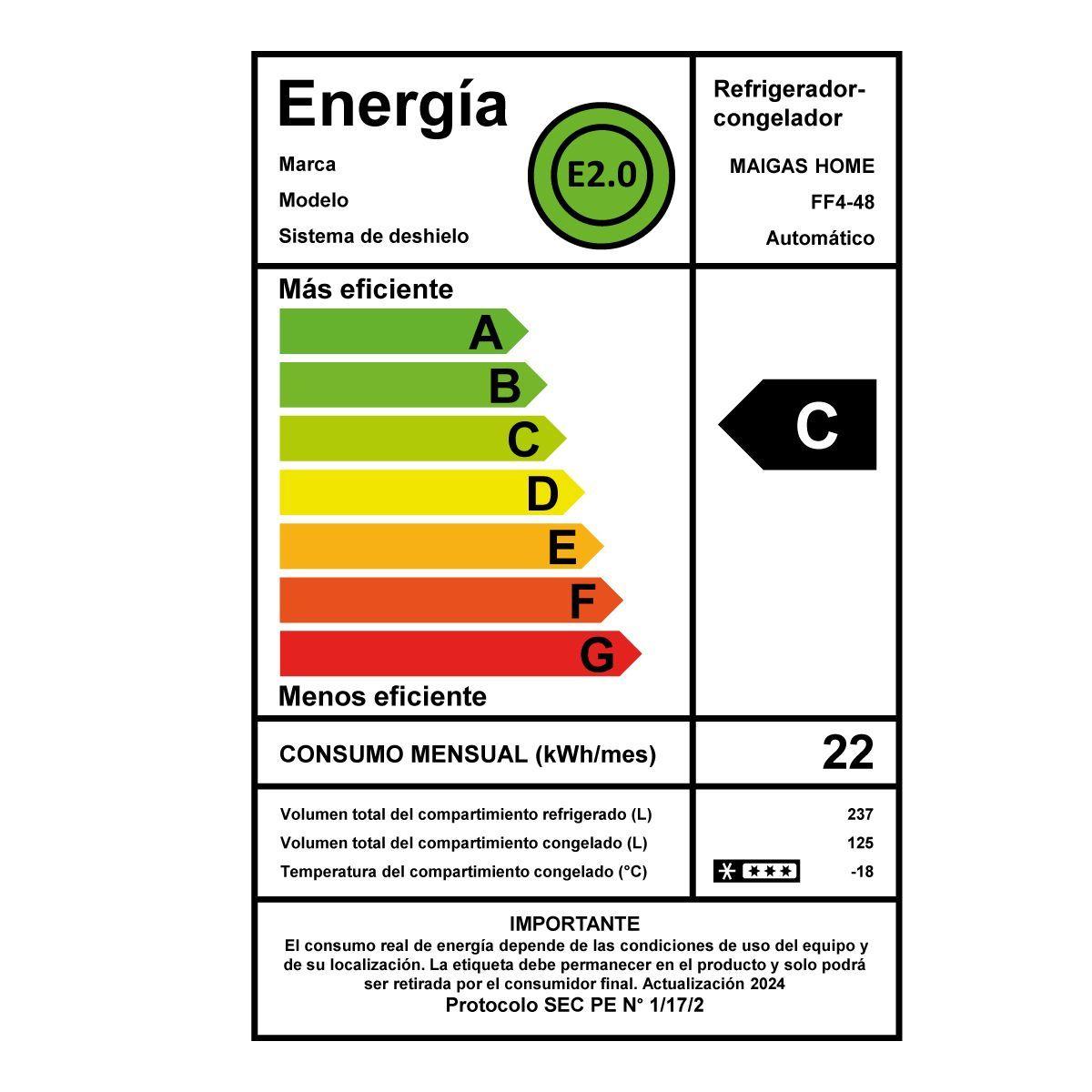 Refrigerador Side By Side 4  puertas 362 Lts. No Frost-5