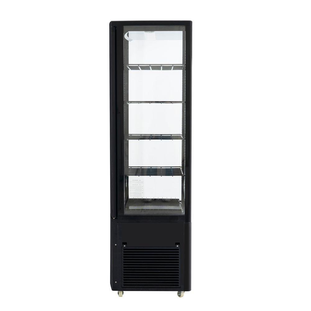 Vitrina Pastelera Vertical Negra 218 lts.-0