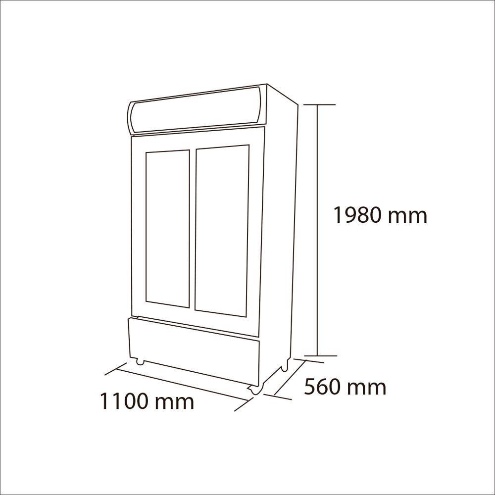Visicooler 800 lt. LG-800S-4