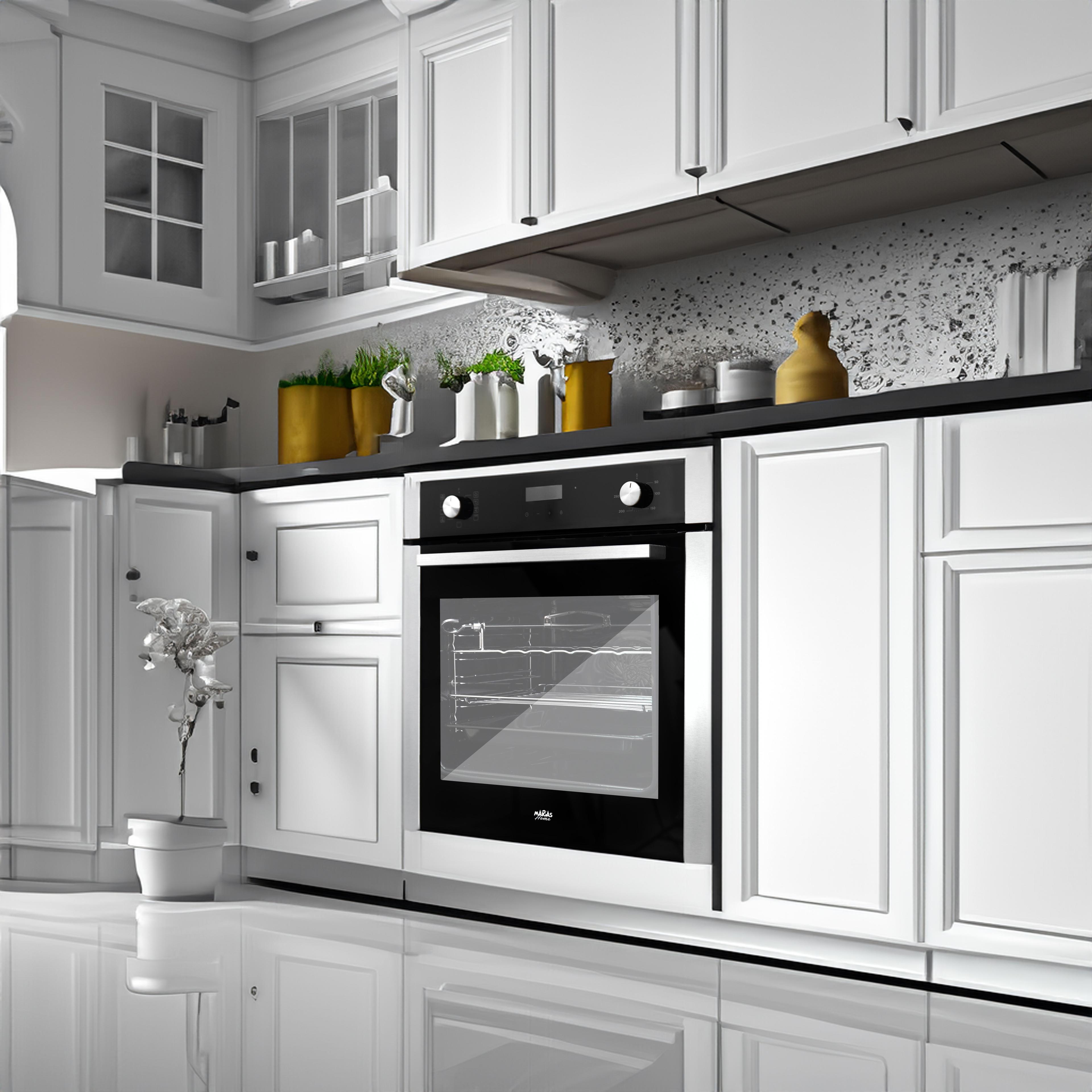 Horno eléctrico empotrable 60 litros con Spiedo diagonal HE30D0-2