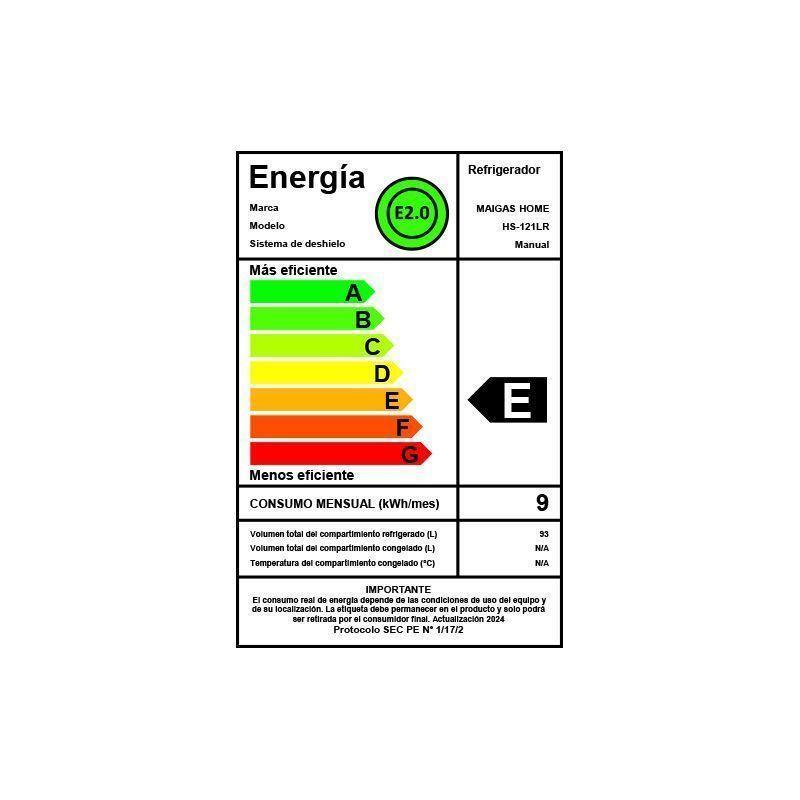 Frigobar retro 93 litros rojo HS-121LR-3