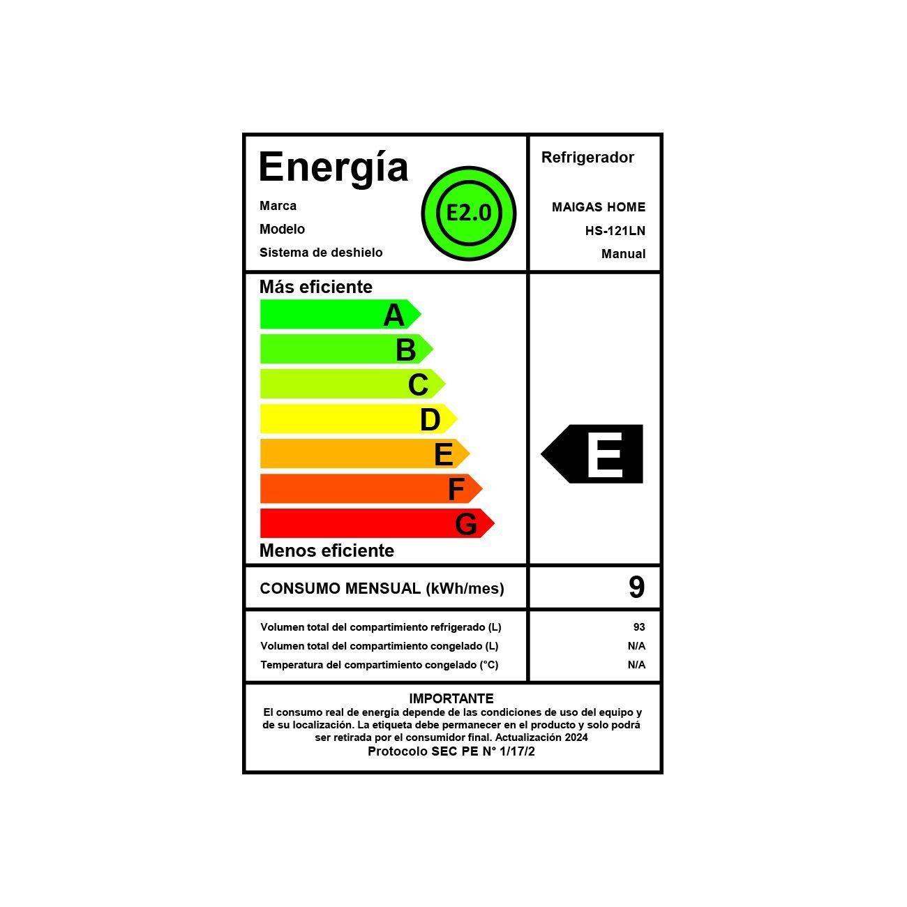 Frigobar retro 93 litros negro HS-121LN-4