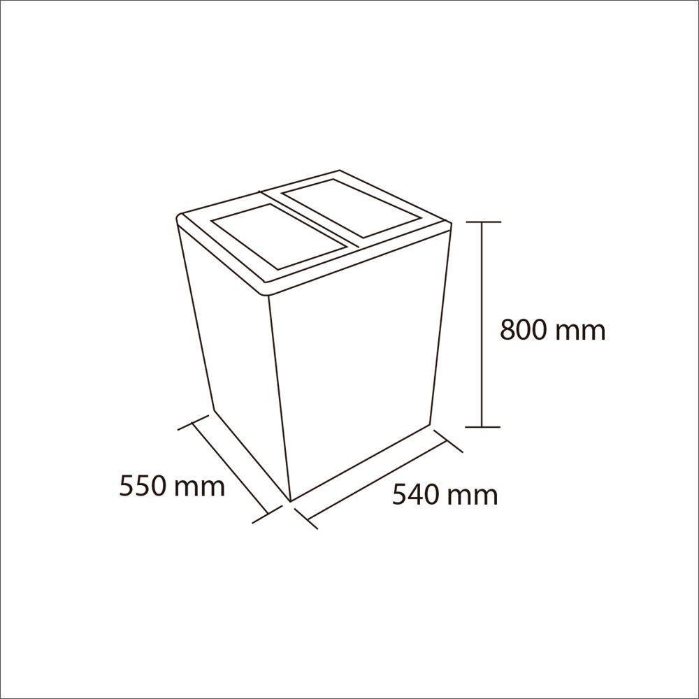 Congelador dual tapa de vidrio 100 Lts SD100-2