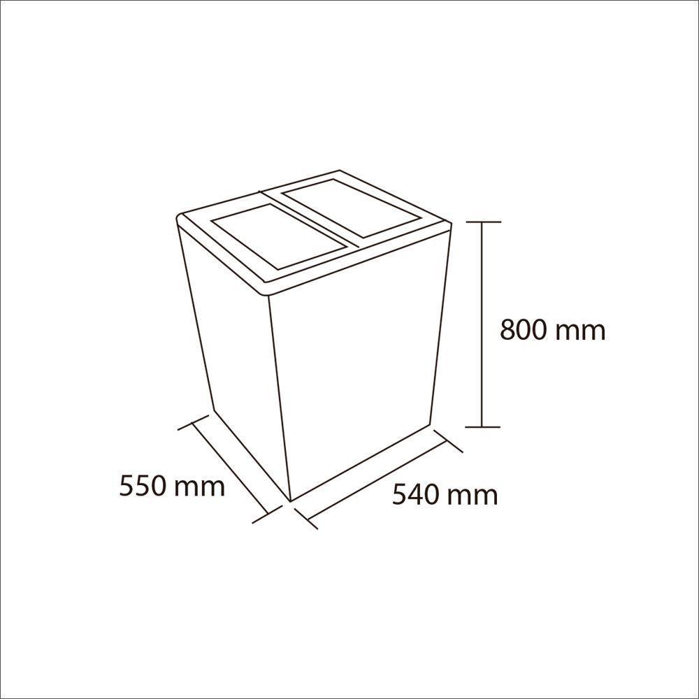 Congelador dual tapa de vidrio 100 Lts SD100-5