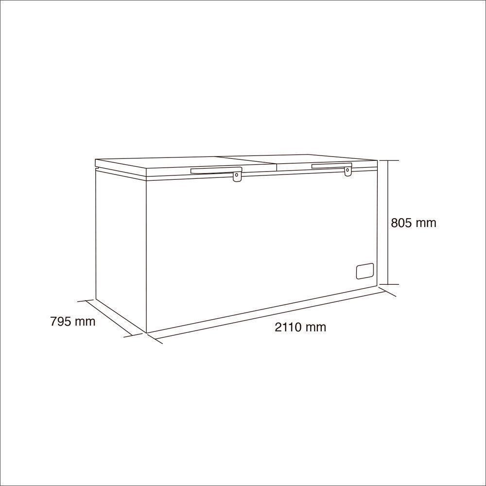 Freezer horizontal dual tapa dura 745 litros BD-745-4