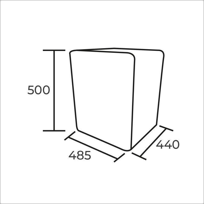 Frigobar retro 47 litros blanco HS-65LB-2