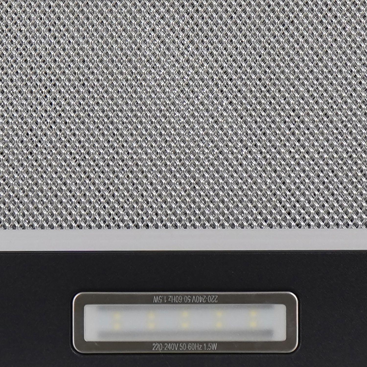 Campana Retractil Negra 60 cm, 3 velocidades-4