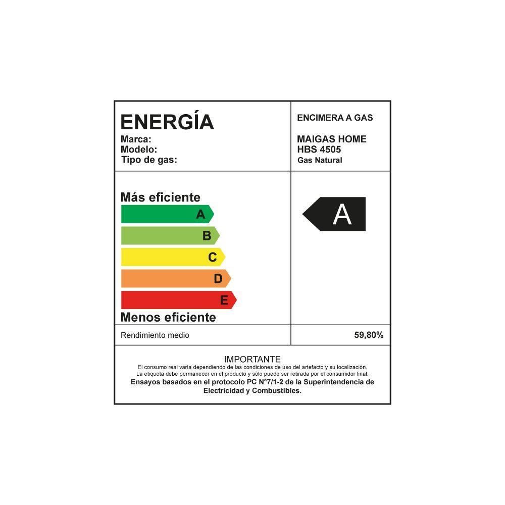 Encimera a gas 4 quemadores HBS4505-5