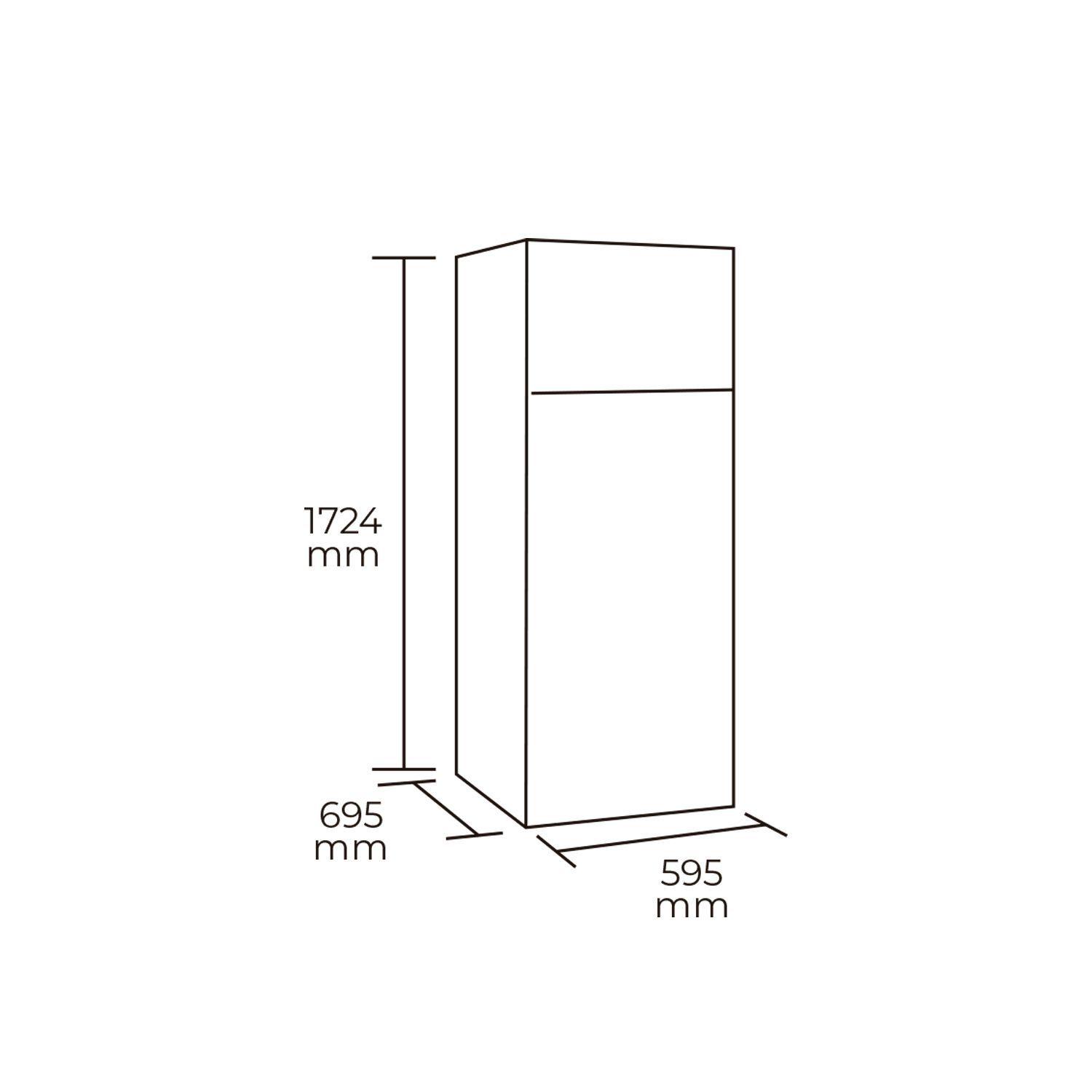 Refrigerador No Frost Top Mount 338 litros gris-3