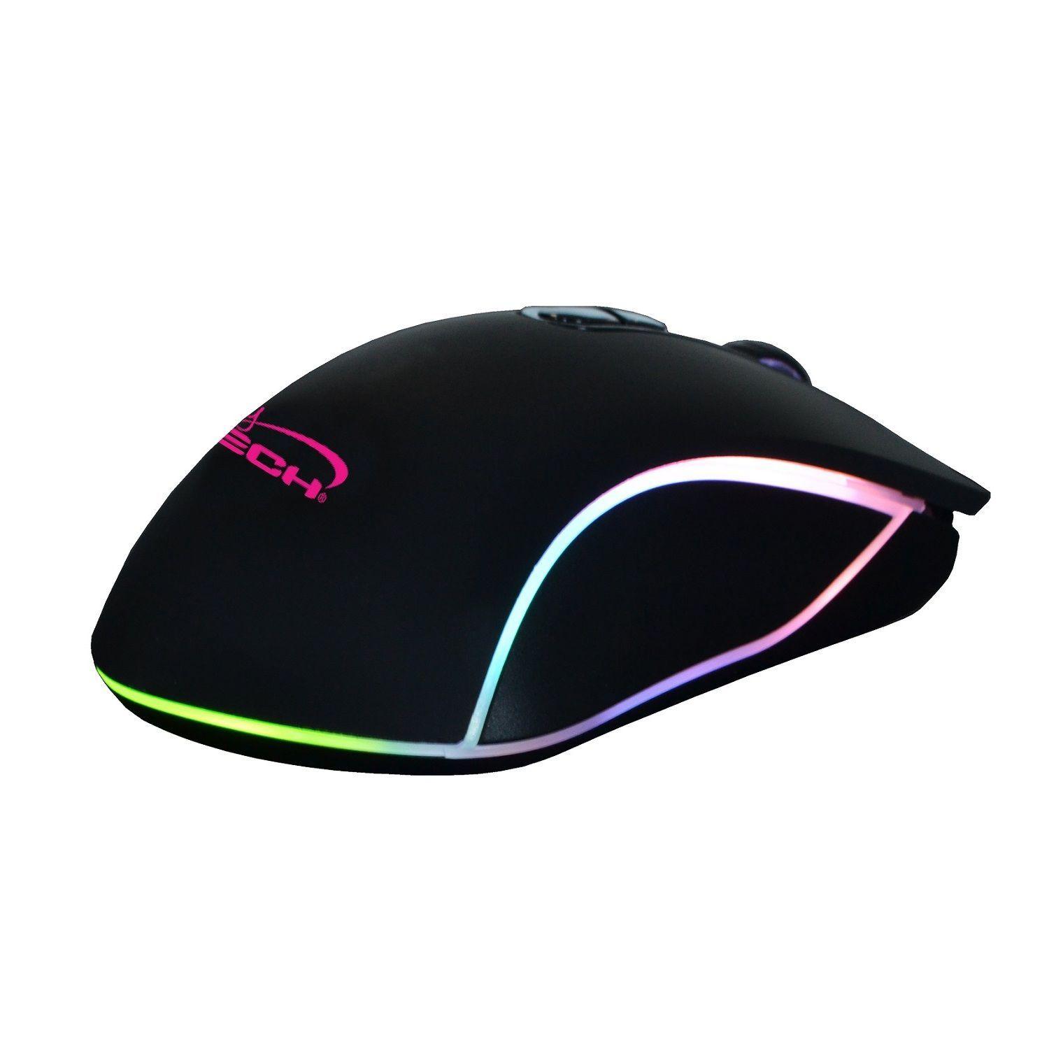 Mouse Gamer Pro4800dpi Stratos Njoytech Rgb Programable Usb-3