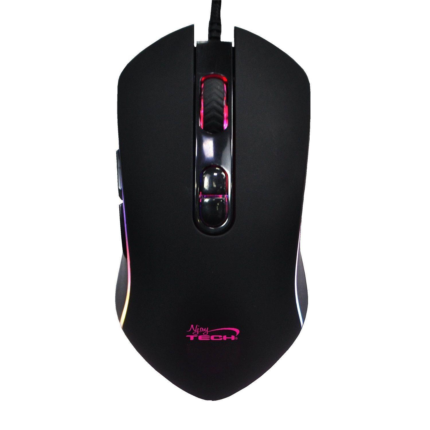 Mouse Gamer Pro4800dpi Stratos Njoytech Rgb Programable Usb-0