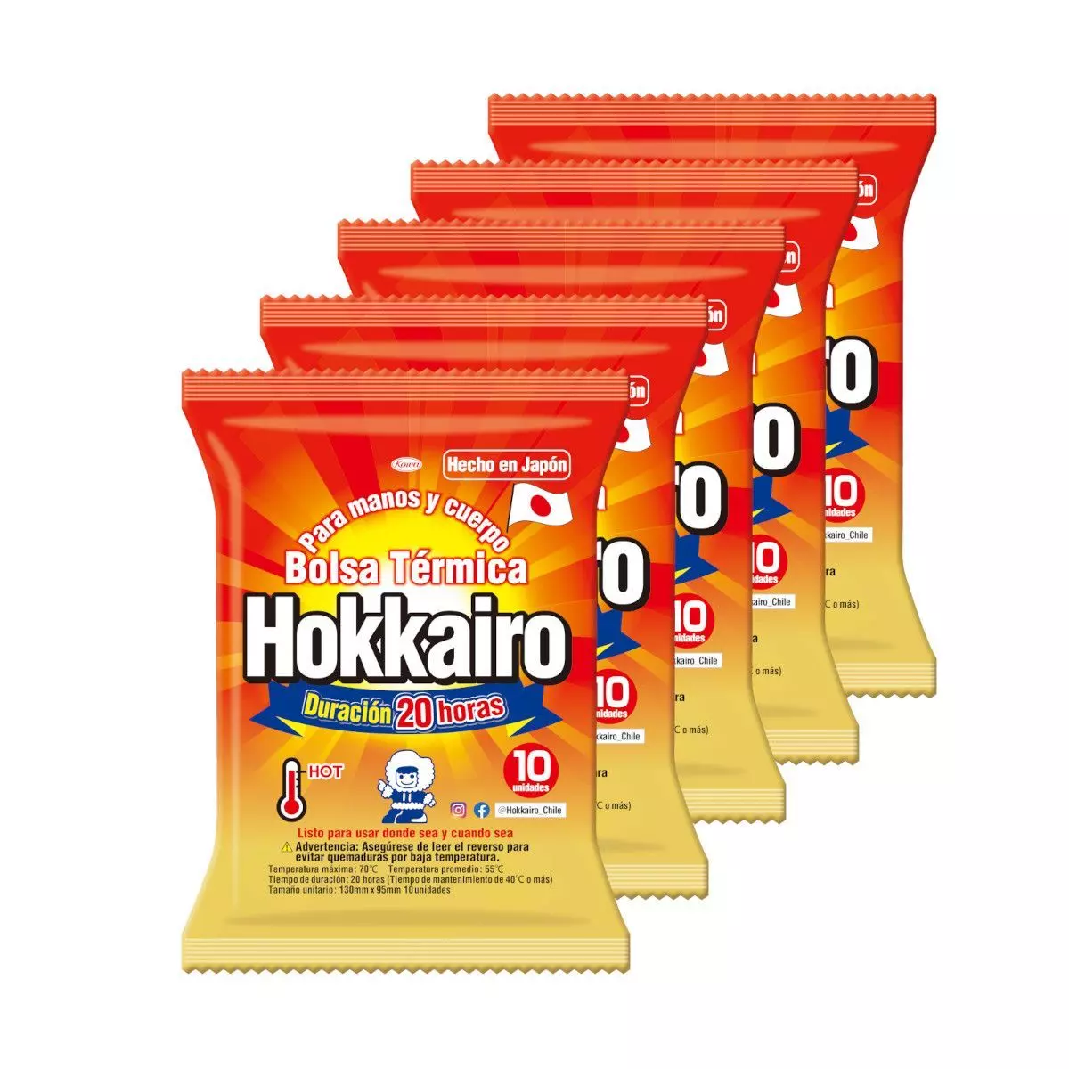 PACK X5 (50 Uni) Bolsa Termica Hokkairo-0
