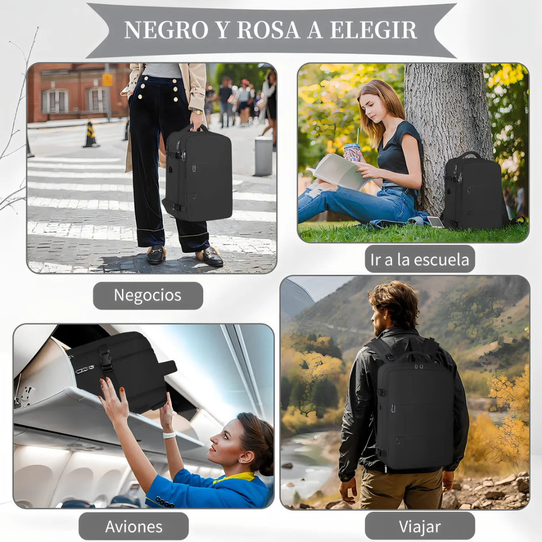Mochila Viral de Viaje Apta para Cabina de Mano-4