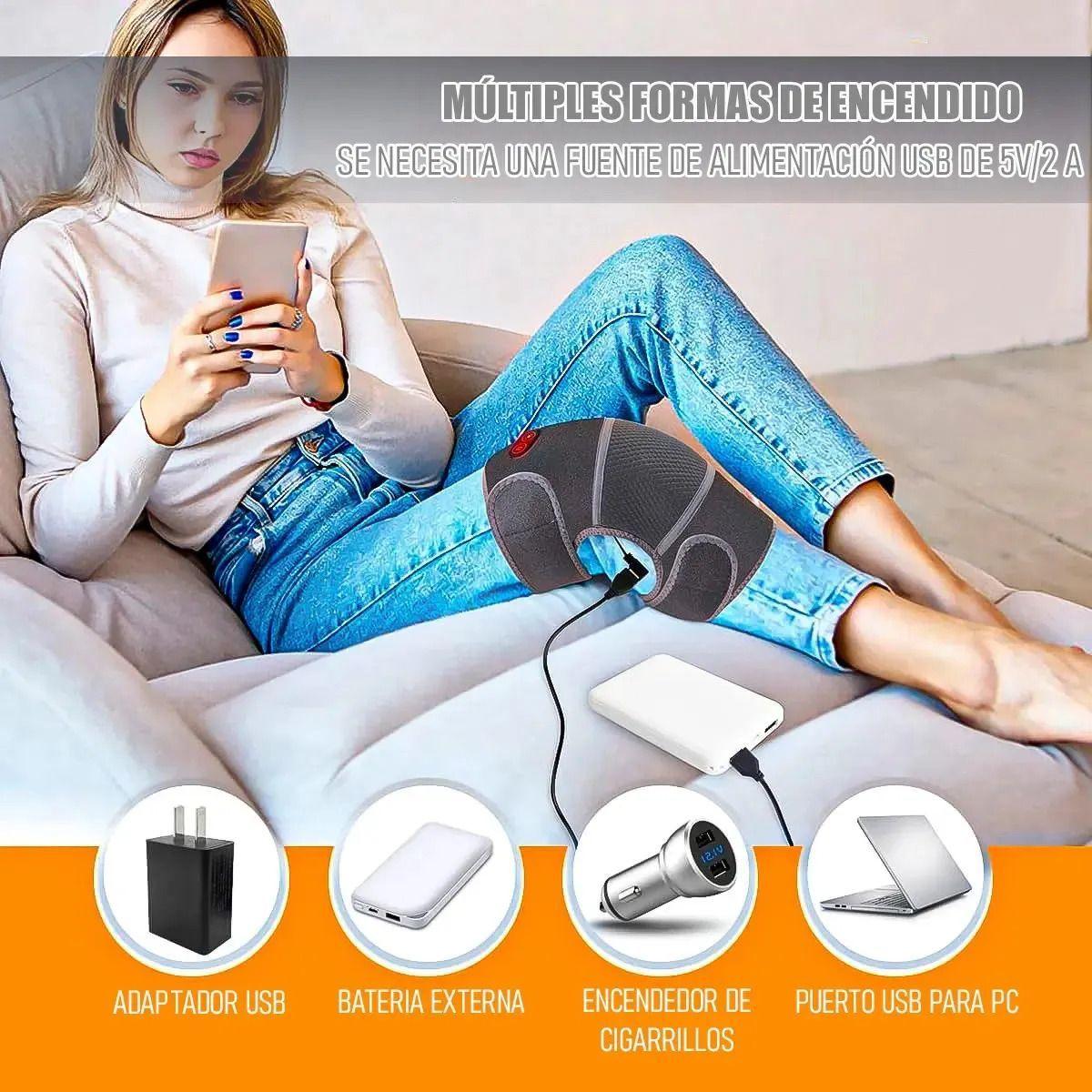 Rodillera Calentadora Comoda Masajeador De Rodilla Rodillera-4