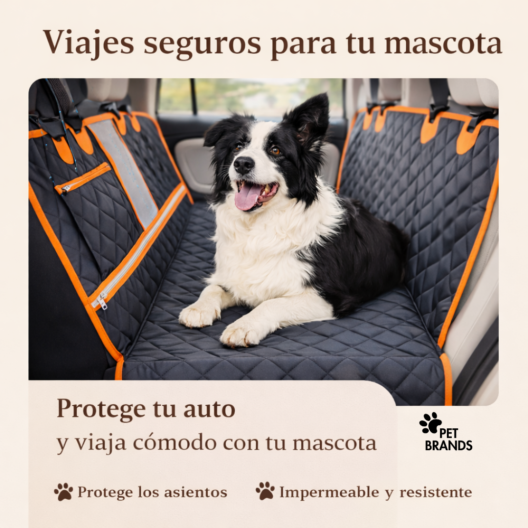 Protector Funda Cubre Asiento Auto Perros Mascotas Petbrands-2