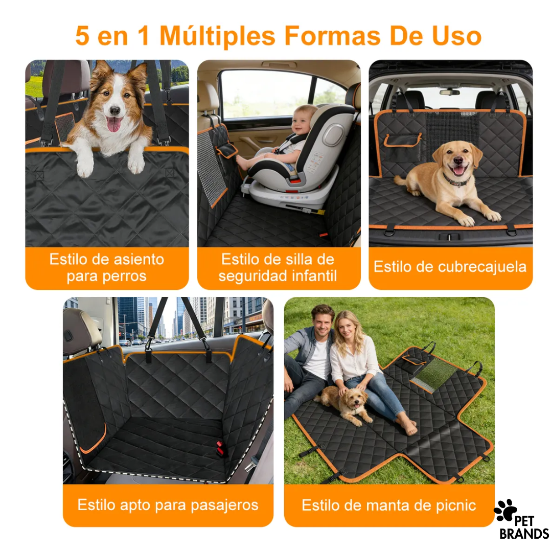 Protector Funda Cubre Asiento Auto Perros Mascotas Petbrands-8