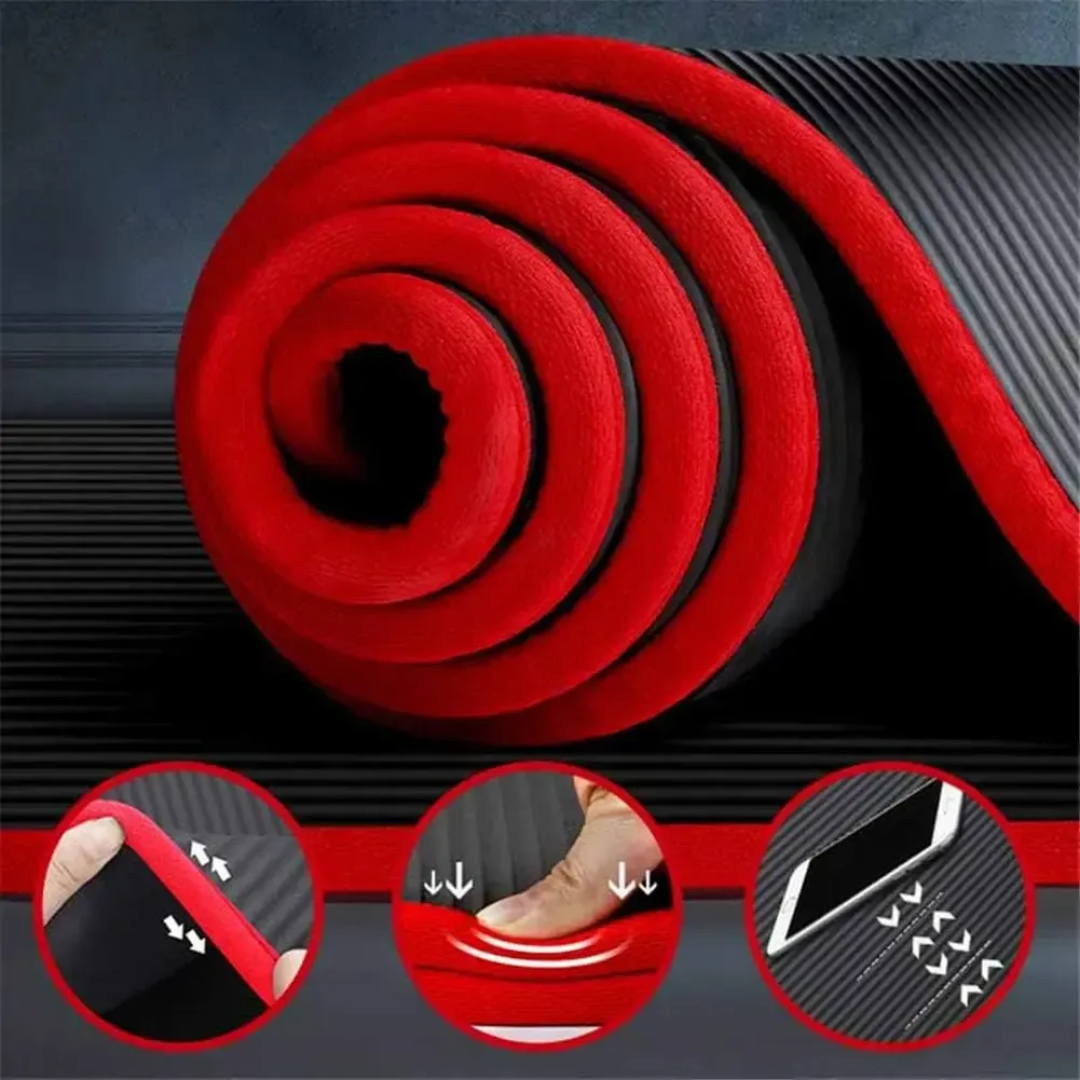Mat Yoga Grueso 10mm C modo Antideslizante Nbr 183x61cm Fit-5