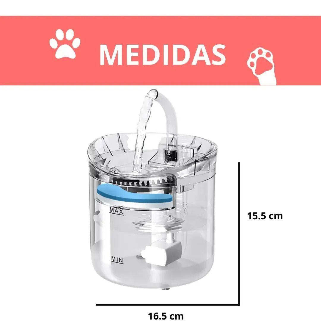 Bebedero Dispensador Agua Automatico Gatos Perros-5