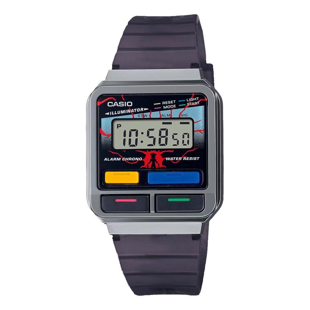 Reloj Unisex CASIO A120WEST-1ADR |  Stranger Things-6