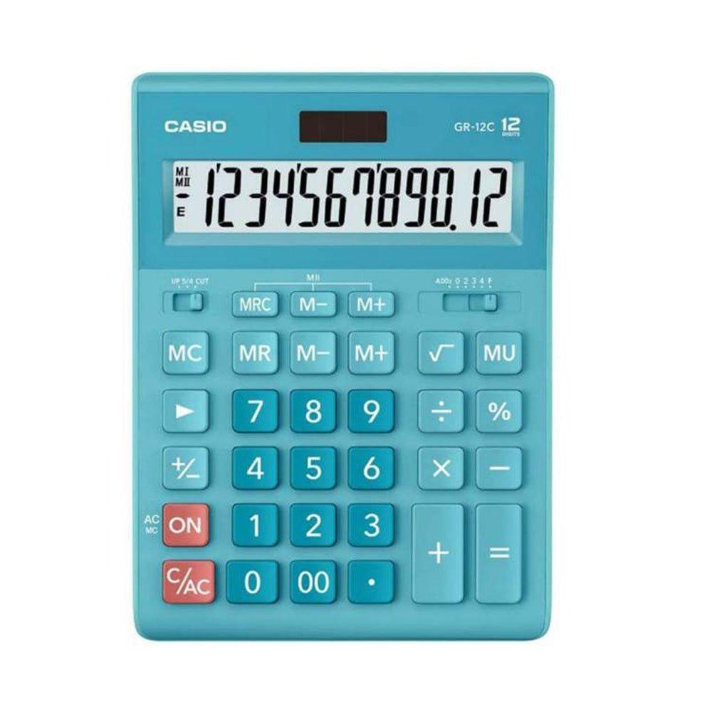 Calculadora Escritorio Mini Casio GR-12C-LB-W-DP-0