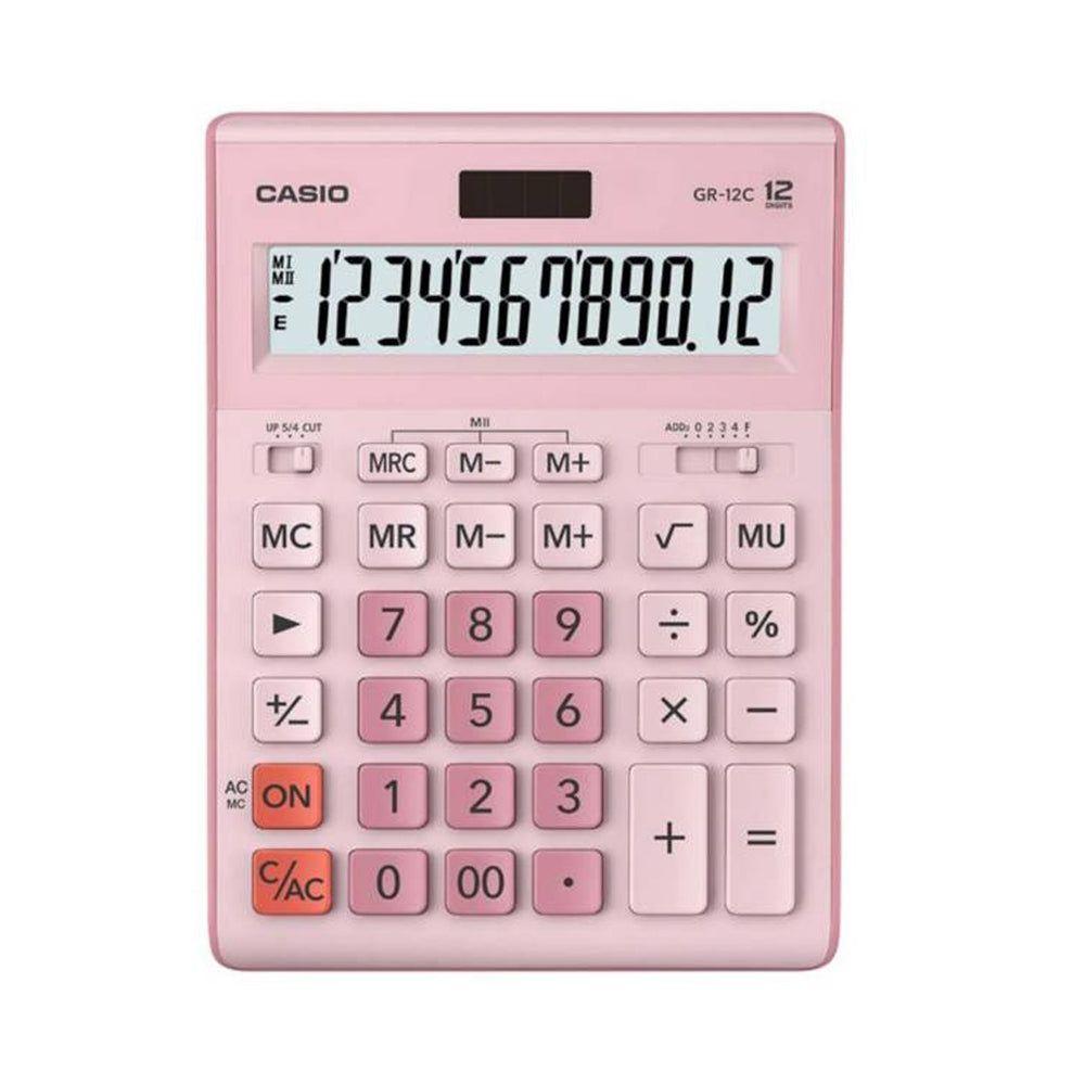 Calculadora Escritorio Mini Casio GR-12C-PK-W-DP-0