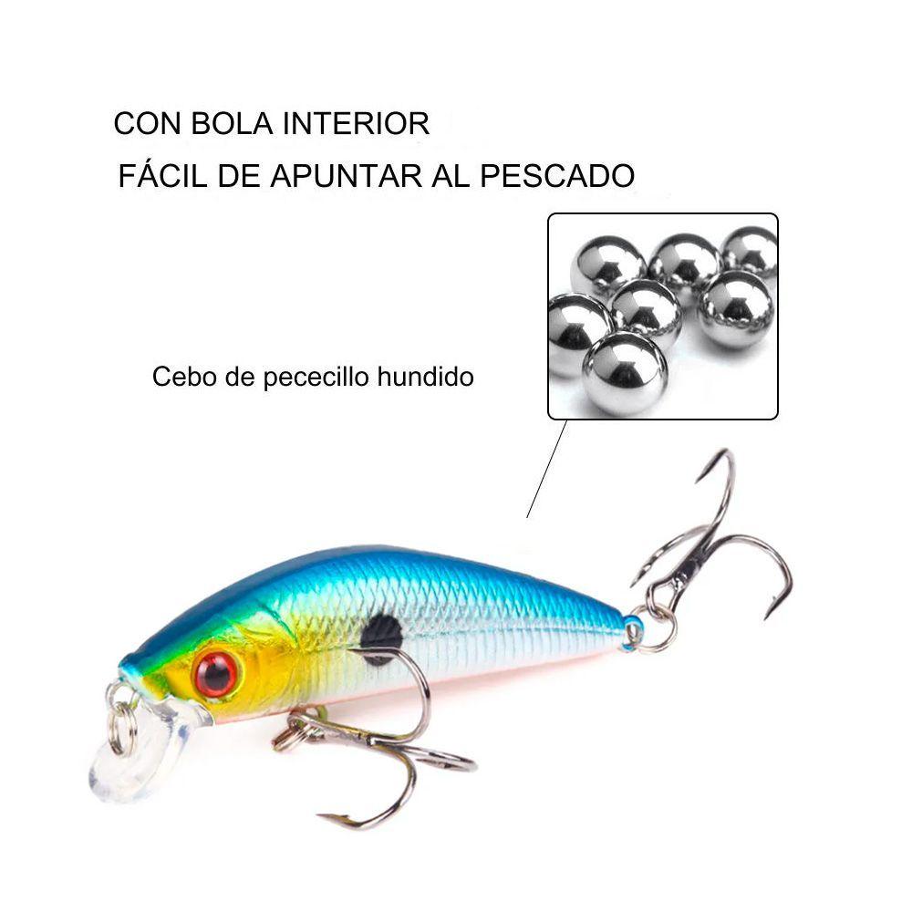 Señuelo De Pesca De Hundimiento Lento 7cm-75g Trucha-3