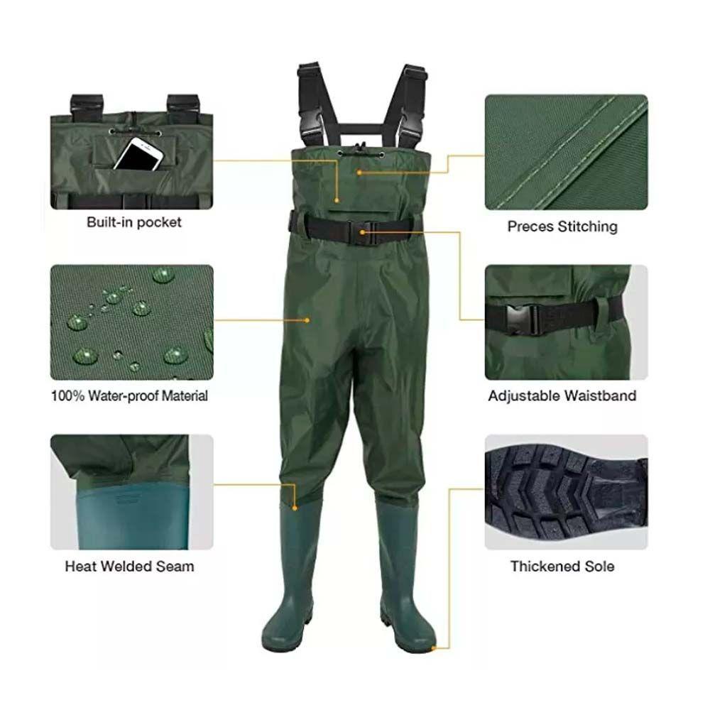 Wader De Pesca Impermeable Pvc Talla 41-3