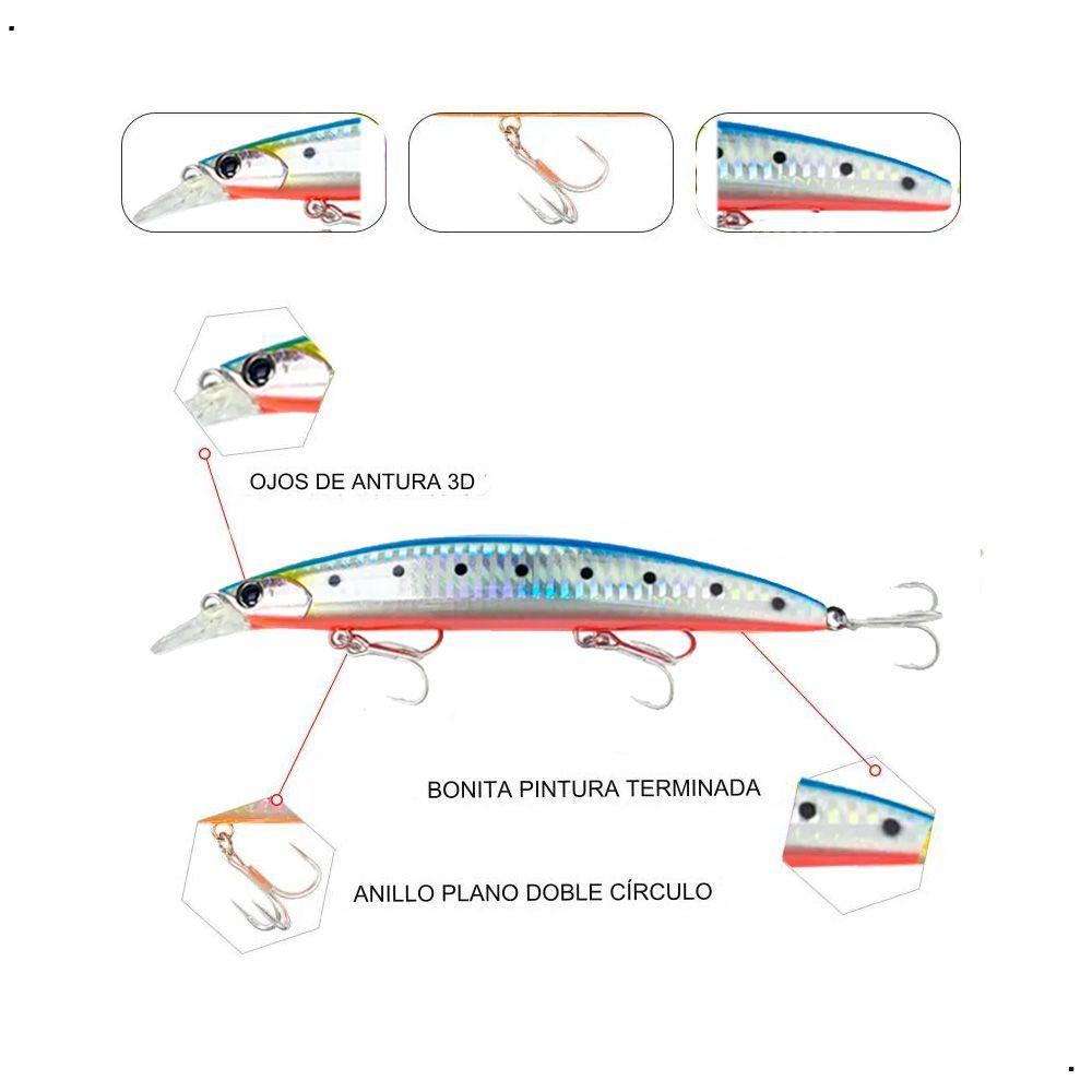 Señuelo De Pesca Flotante Minnow, 25g, Lenguado, Corvina-1