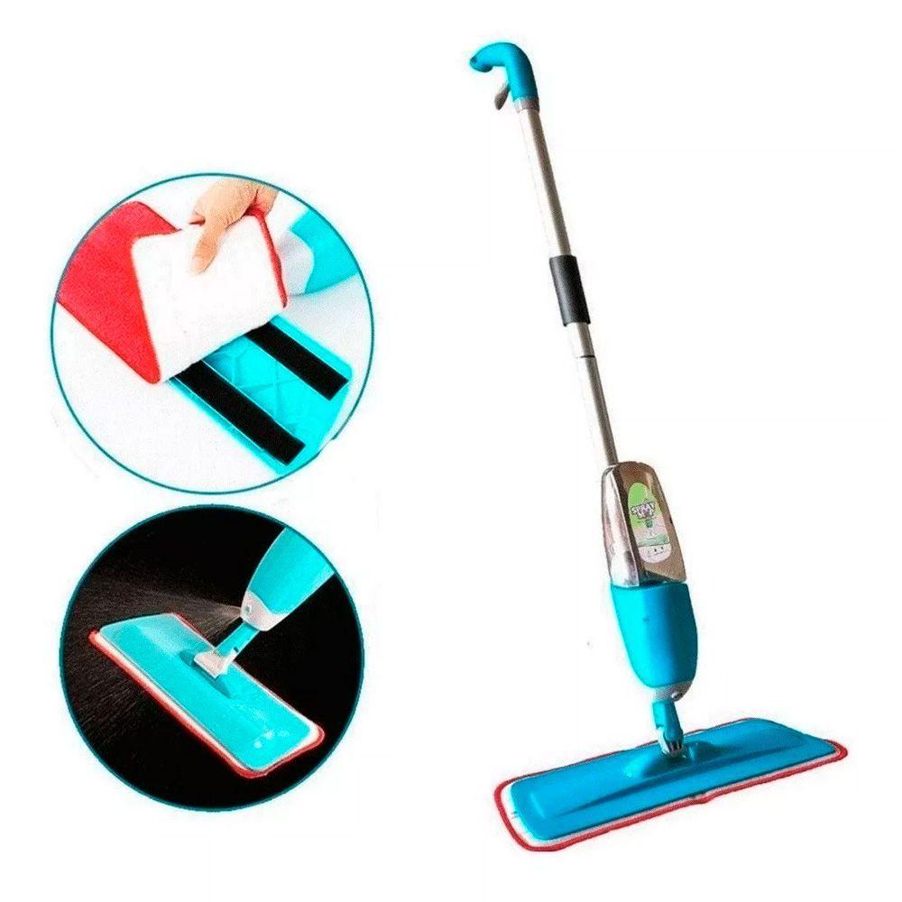 Mopa Trapero De Microfibra Con Rociador Giratorio Para Pisos-3