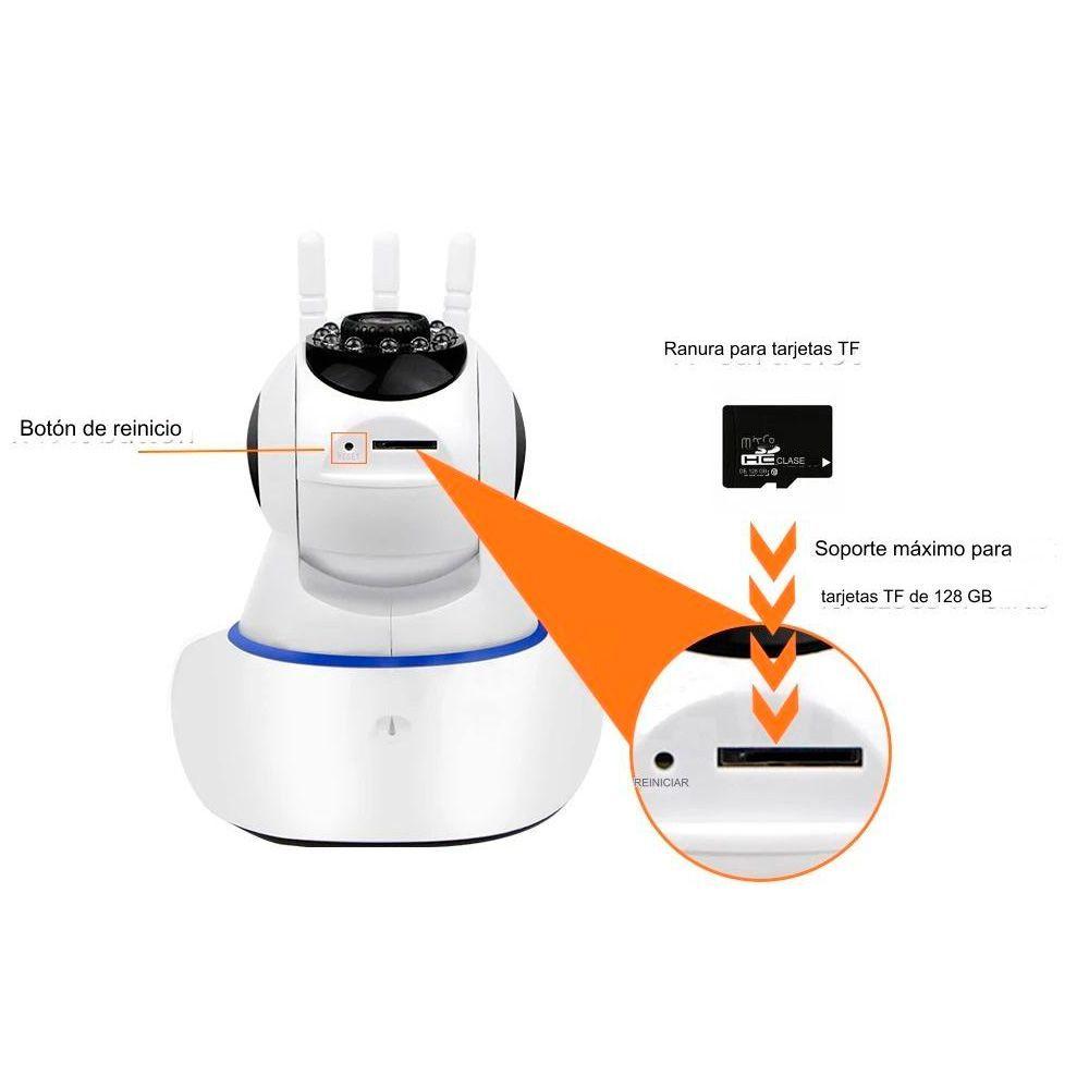Cámara wifi 360 Con Resolución 1mp, Visión Nocturna-2