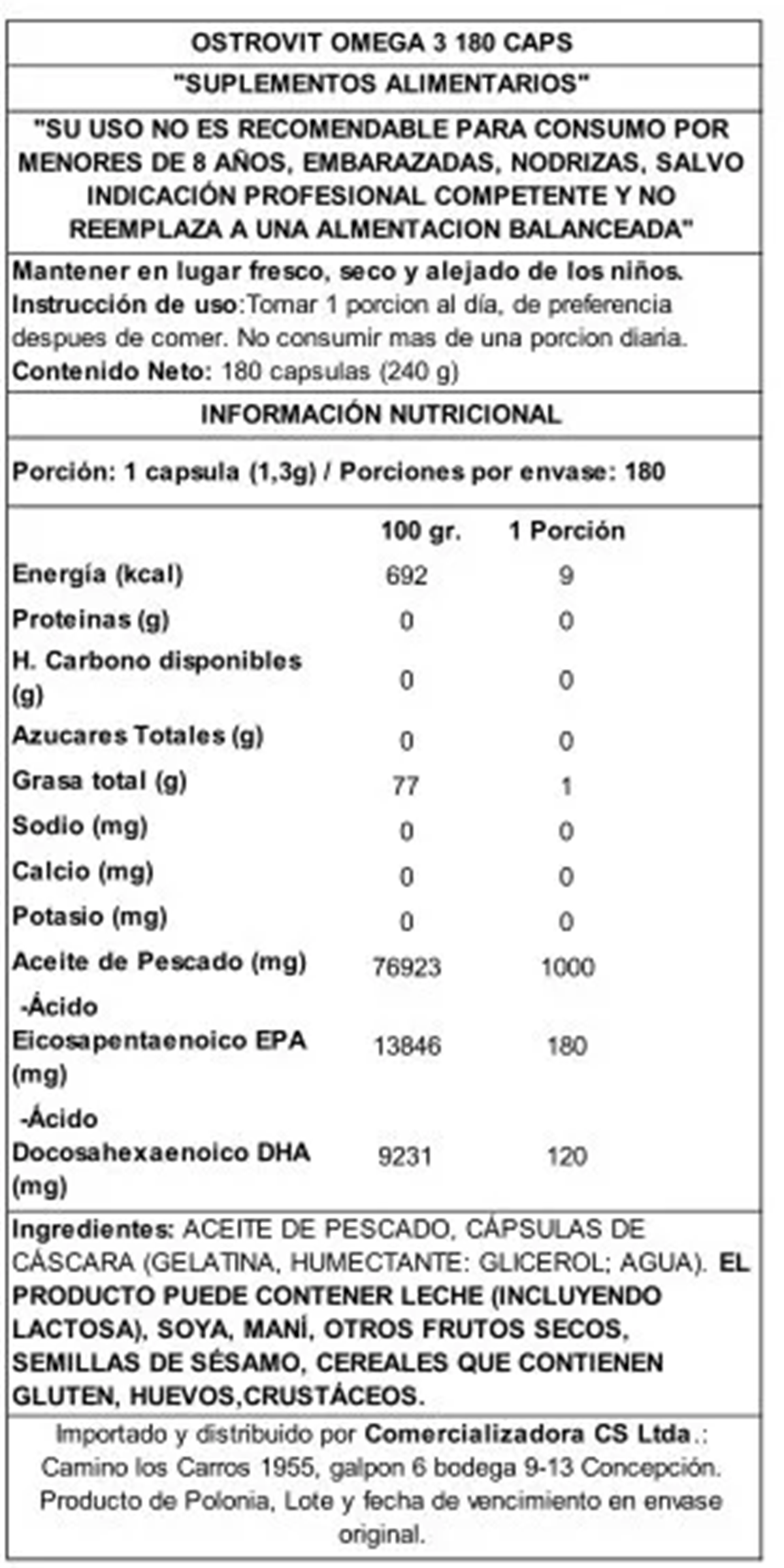 Ostrovit Omega 3 180 Caps-3