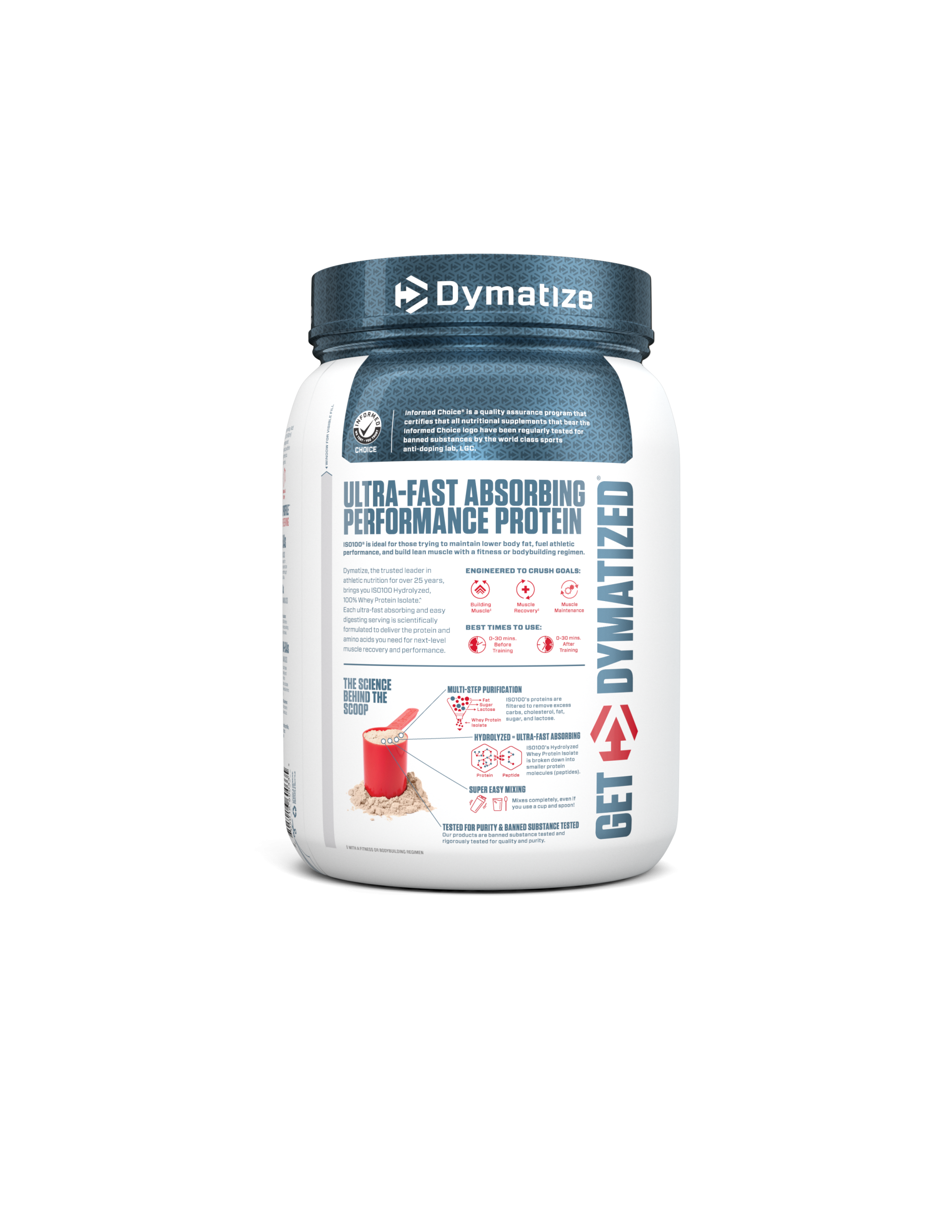Iso 100 -1,4lbs - Dymatize Nutrition Chocolate Peanut Butter-2