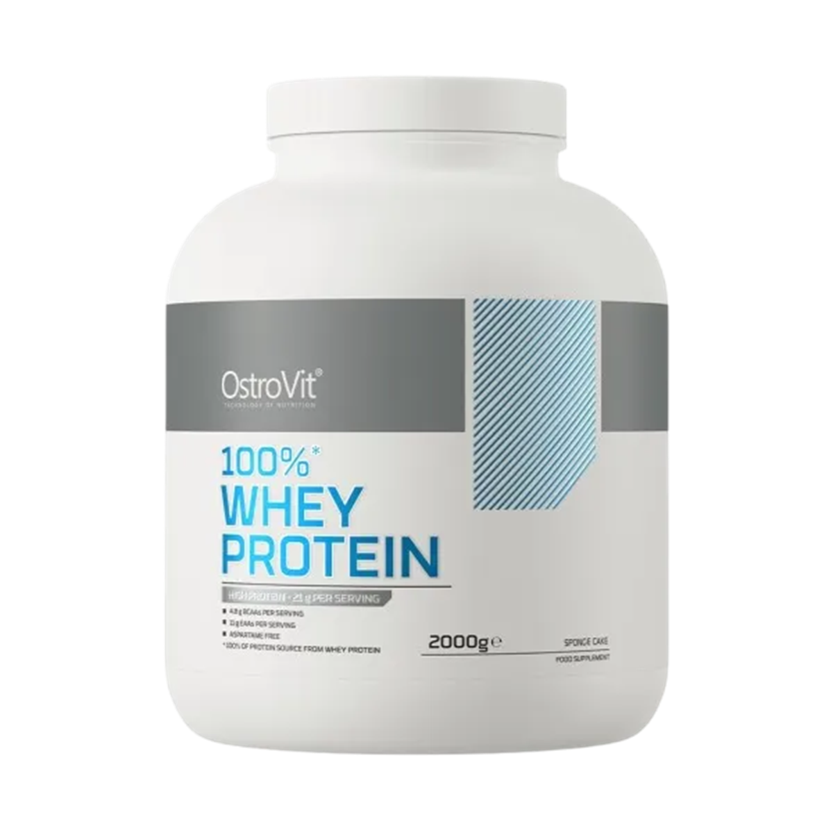 100% Whey Protein 2000gr Sponge Cake - OSTROVIT-0