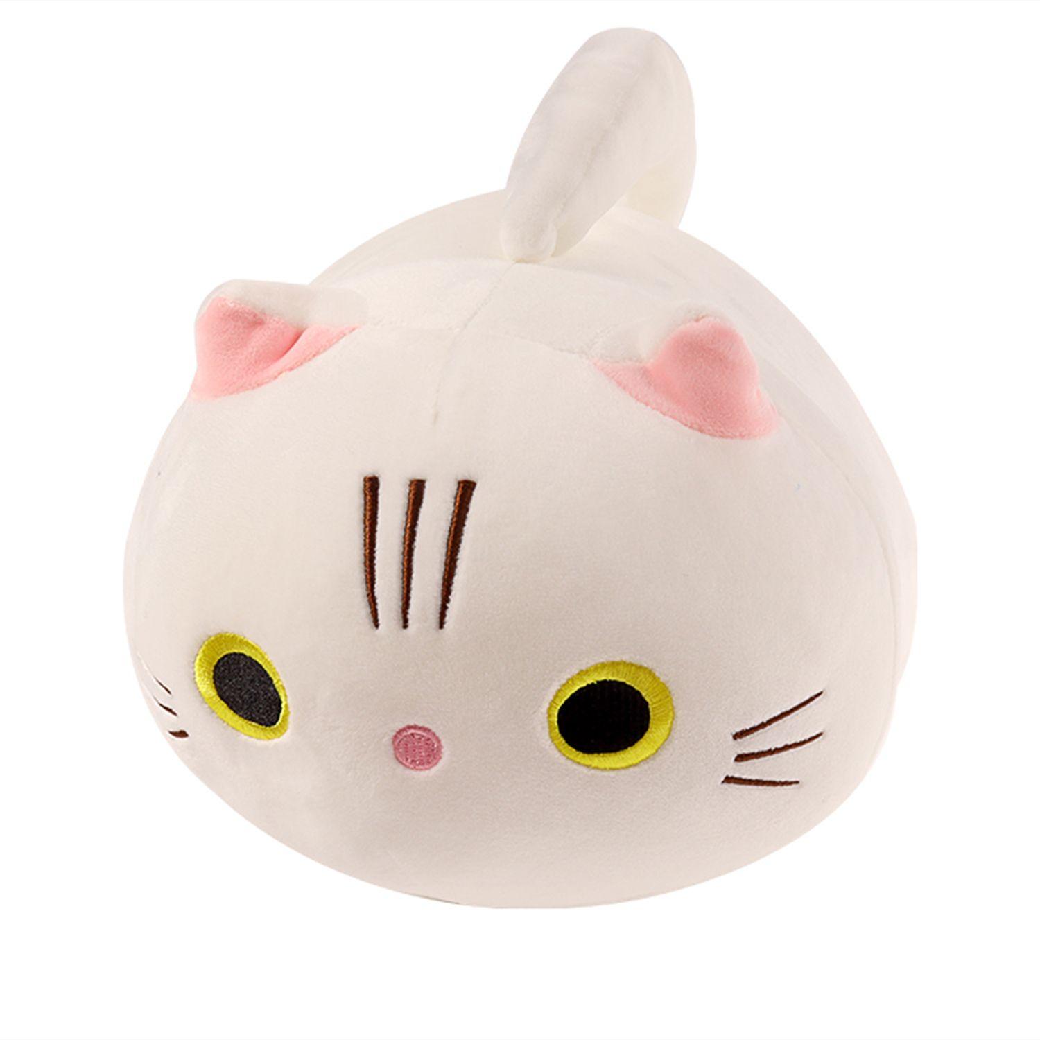 Peluche Cojín Plushy Cat 30cm Blanco Topsoc-0
