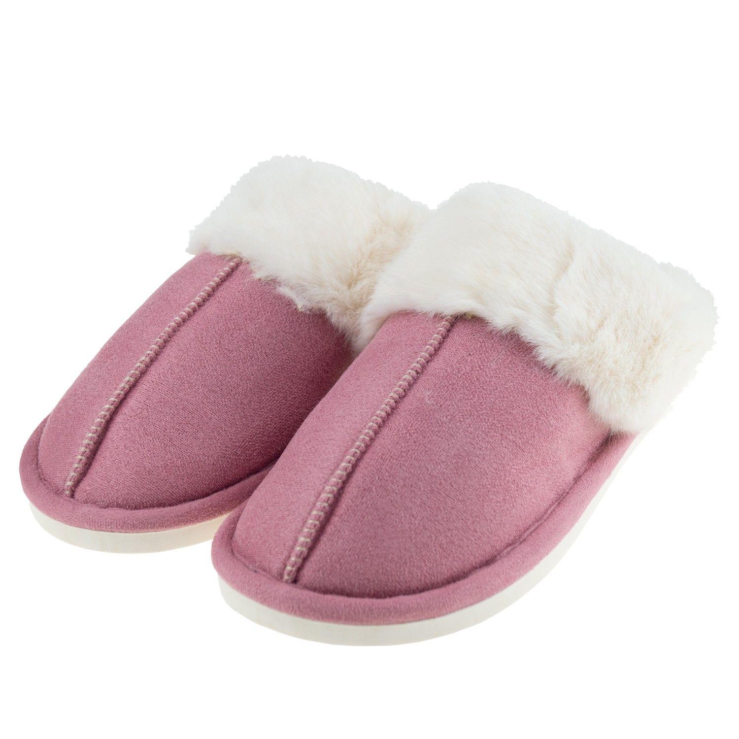 Pantufla Ariana Palo Rosa Mujer Topsoc-0