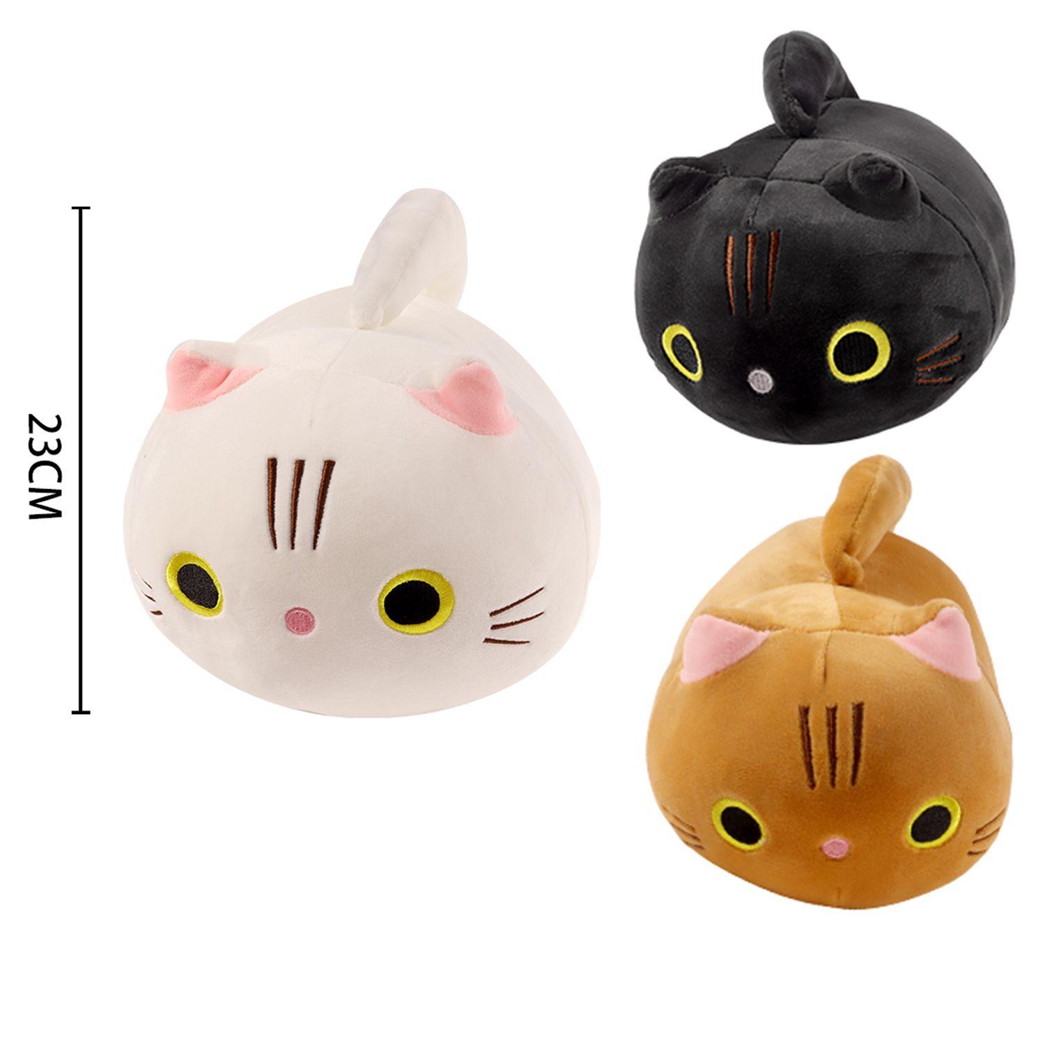 Peluche Cojín Plushy Cat 23cm Negro Topsoc-1