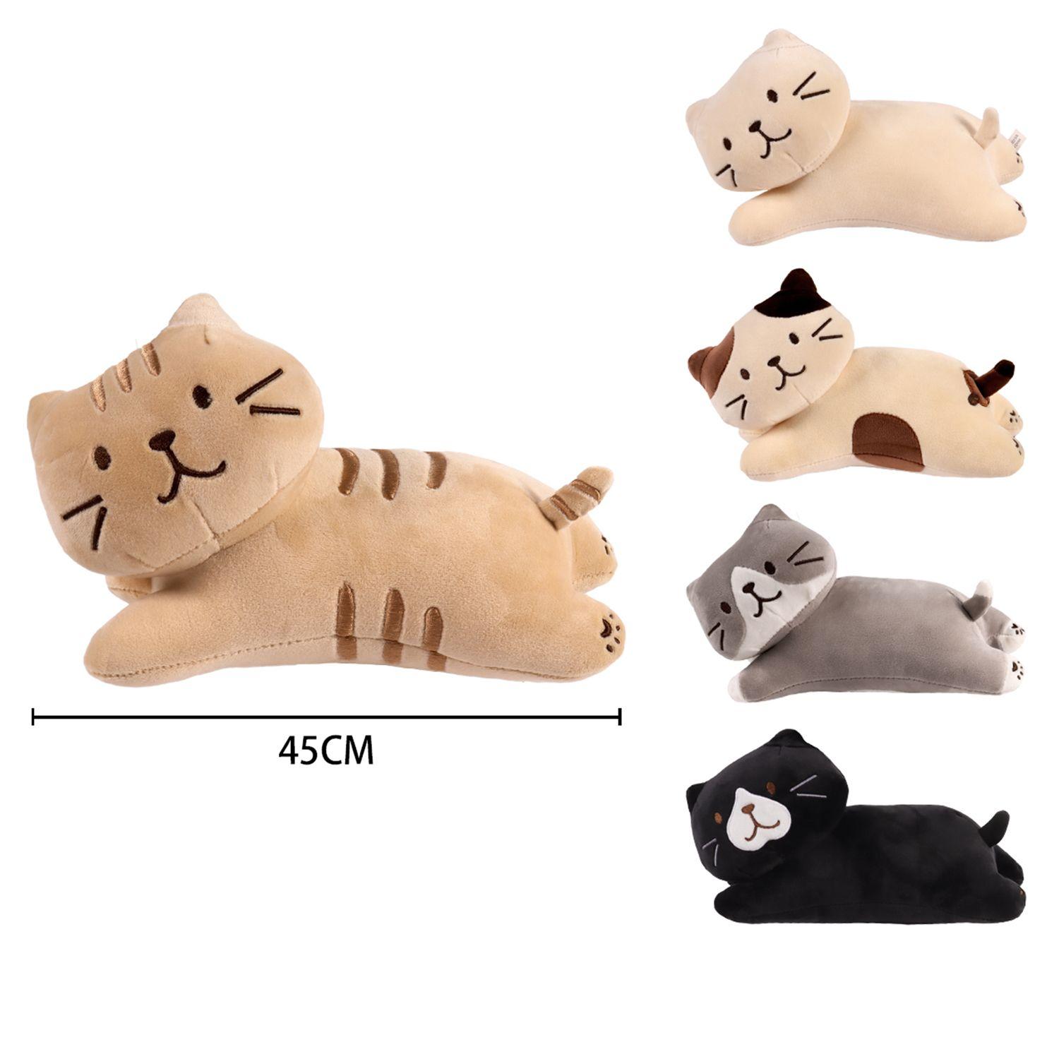 Peluche Gatito OwO Beige 45cm Topsoc-1