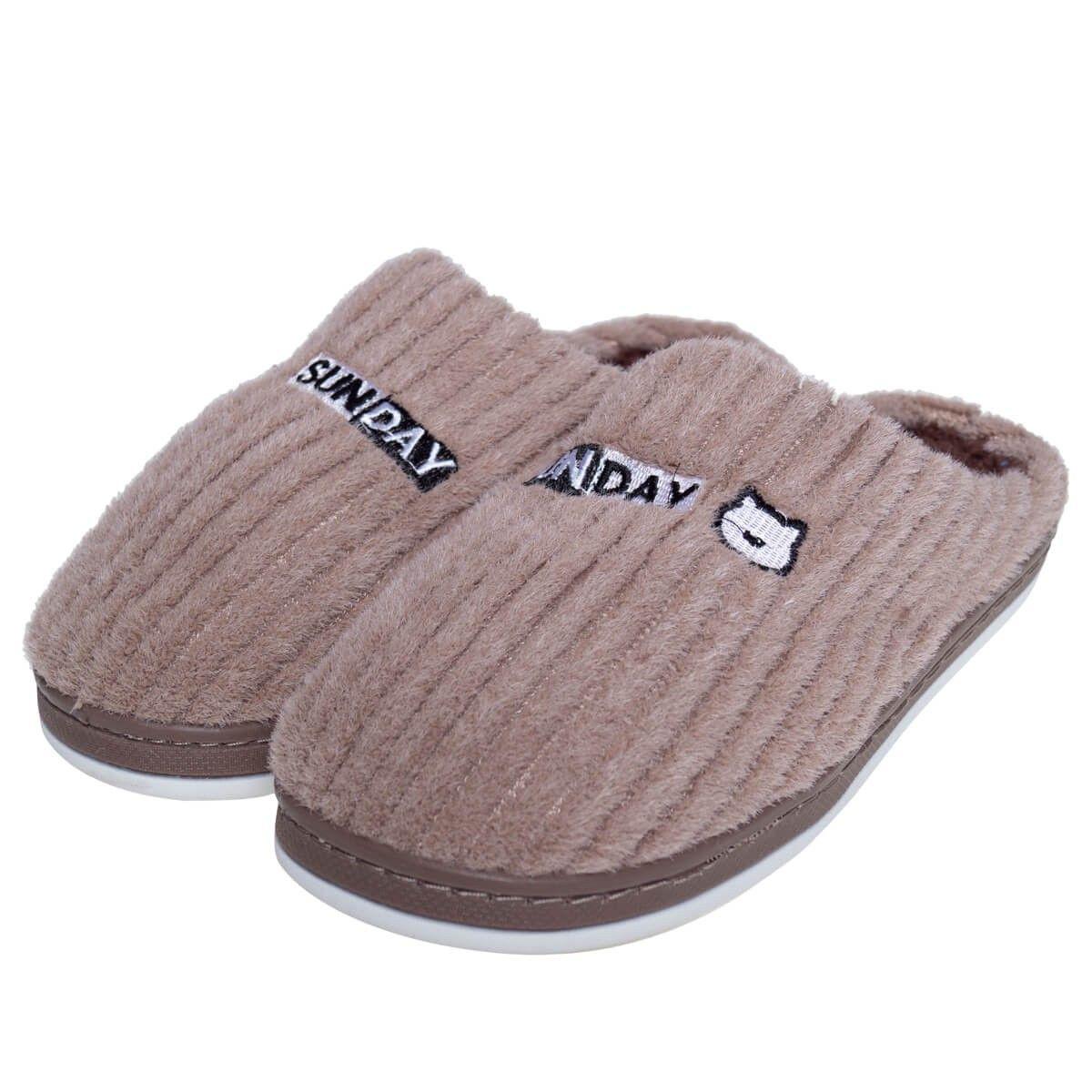 Pantufla Domingo Hombre Cafe Topsoc-0