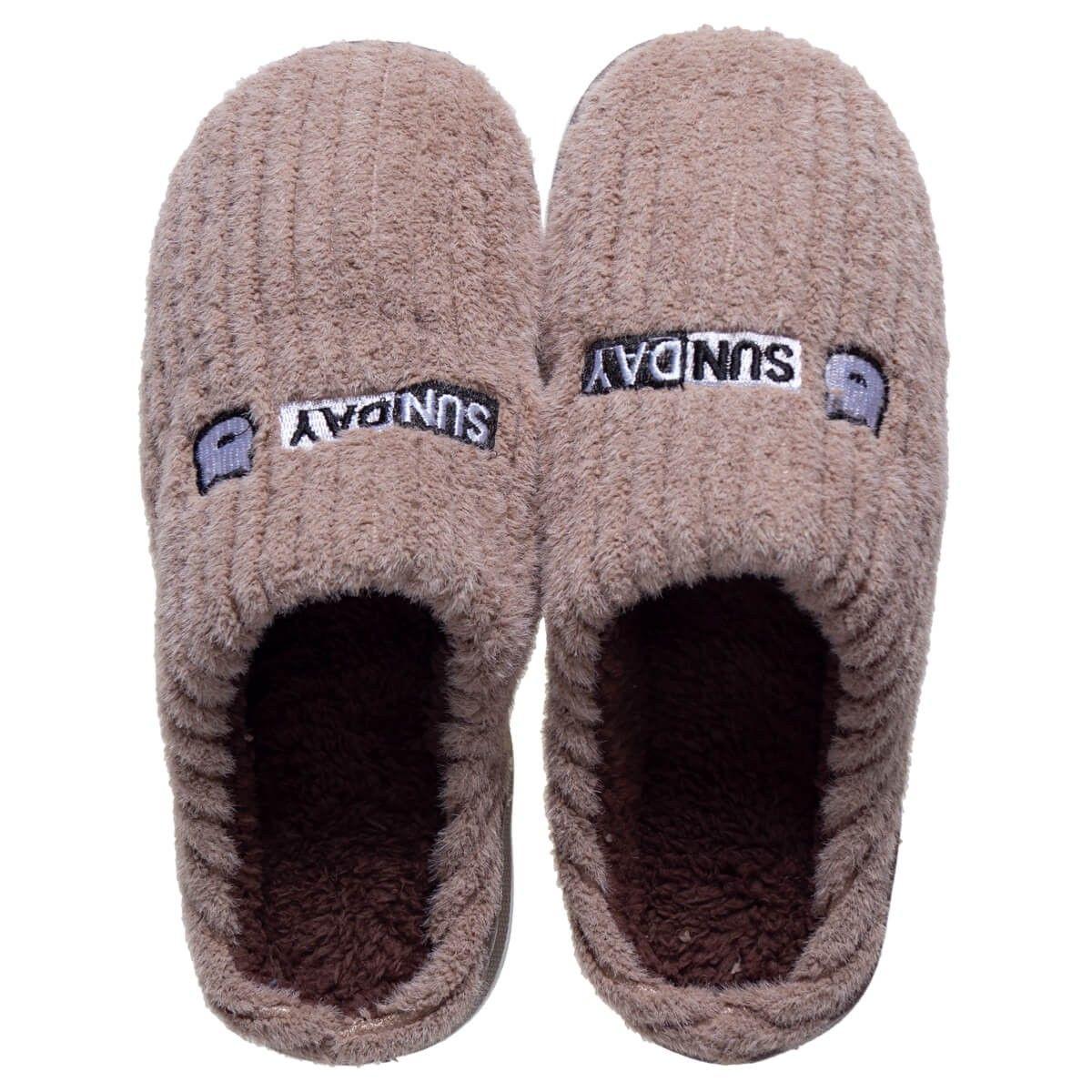Pantufla Domingo Hombre Cafe Topsoc-1