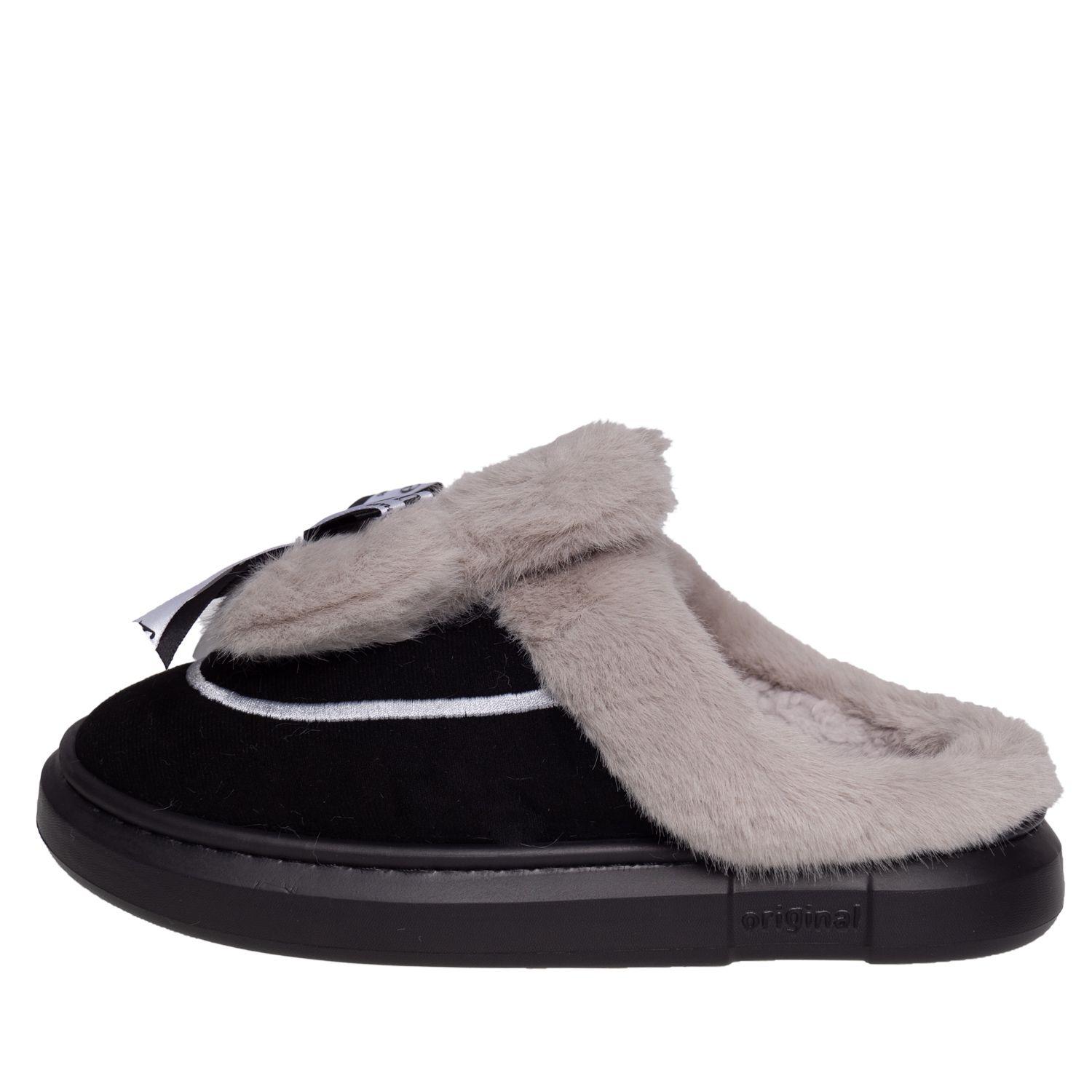 Pantufla Mujer Conejo Beauty Negro Topsoc-0
