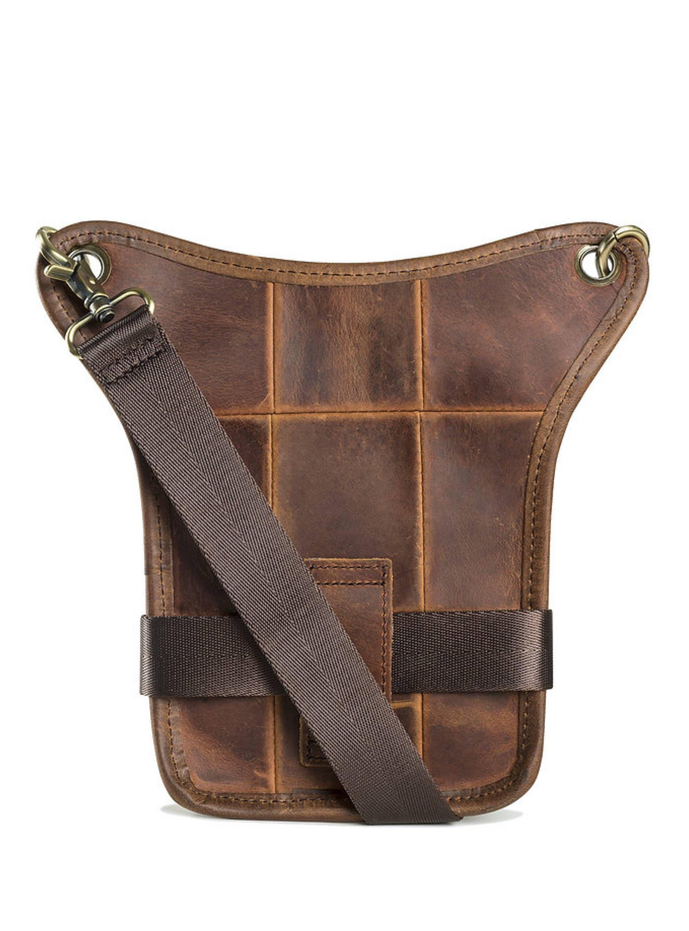 MUSLERA DE CUERO BANANO CUERO NATURAL CAFE VINTAGE FRANZ MOSSI-2