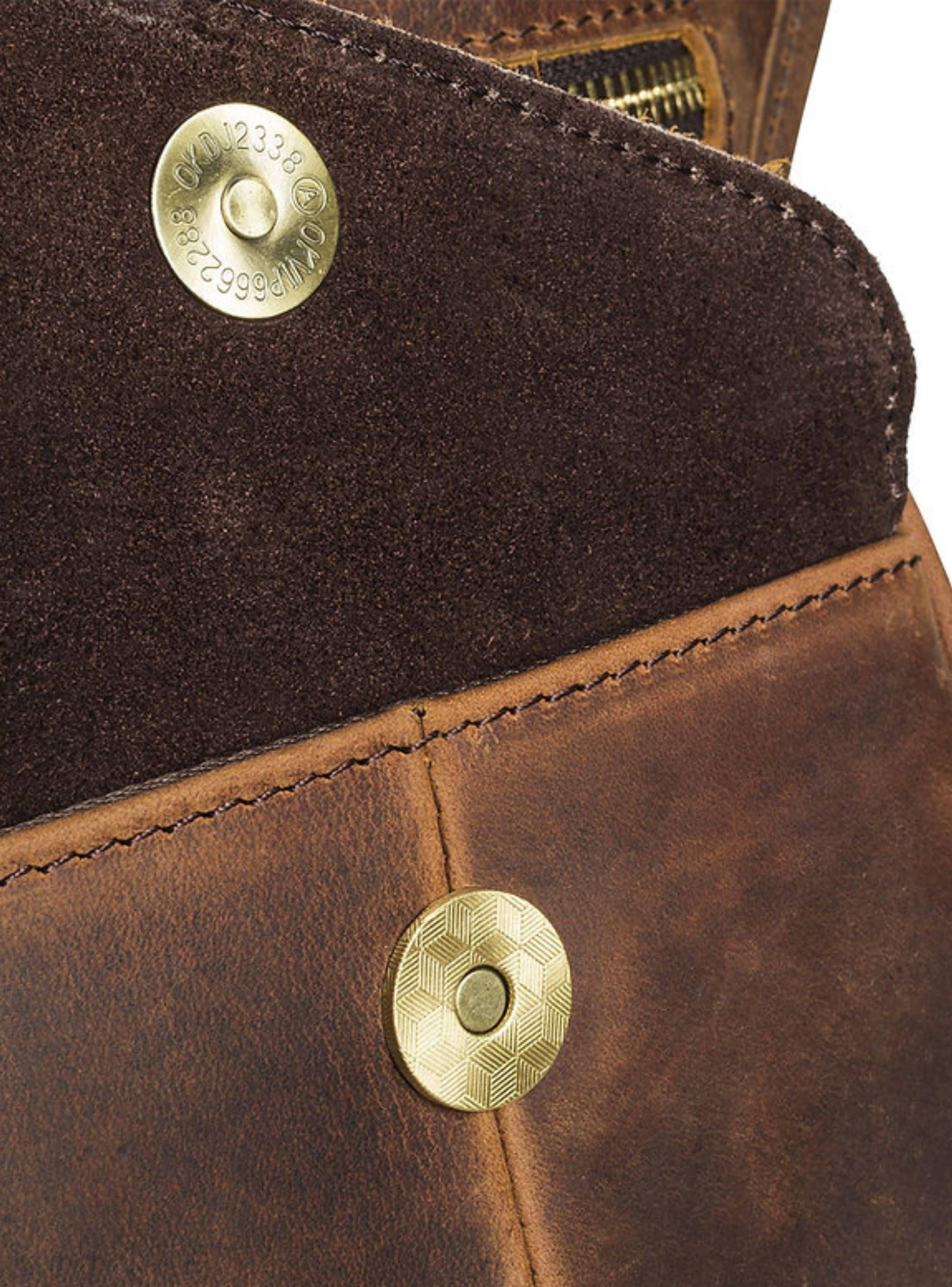 MUSLERA DE CUERO BANANO CUERO NATURAL CAFE VINTAGE FRANZ MOSSI-5