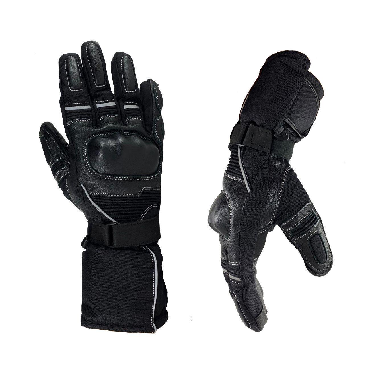 GUANTE DE  CUERO PARA MOTO IMPERMEABLE TÉRMICO TOURISM FYZPRO-0